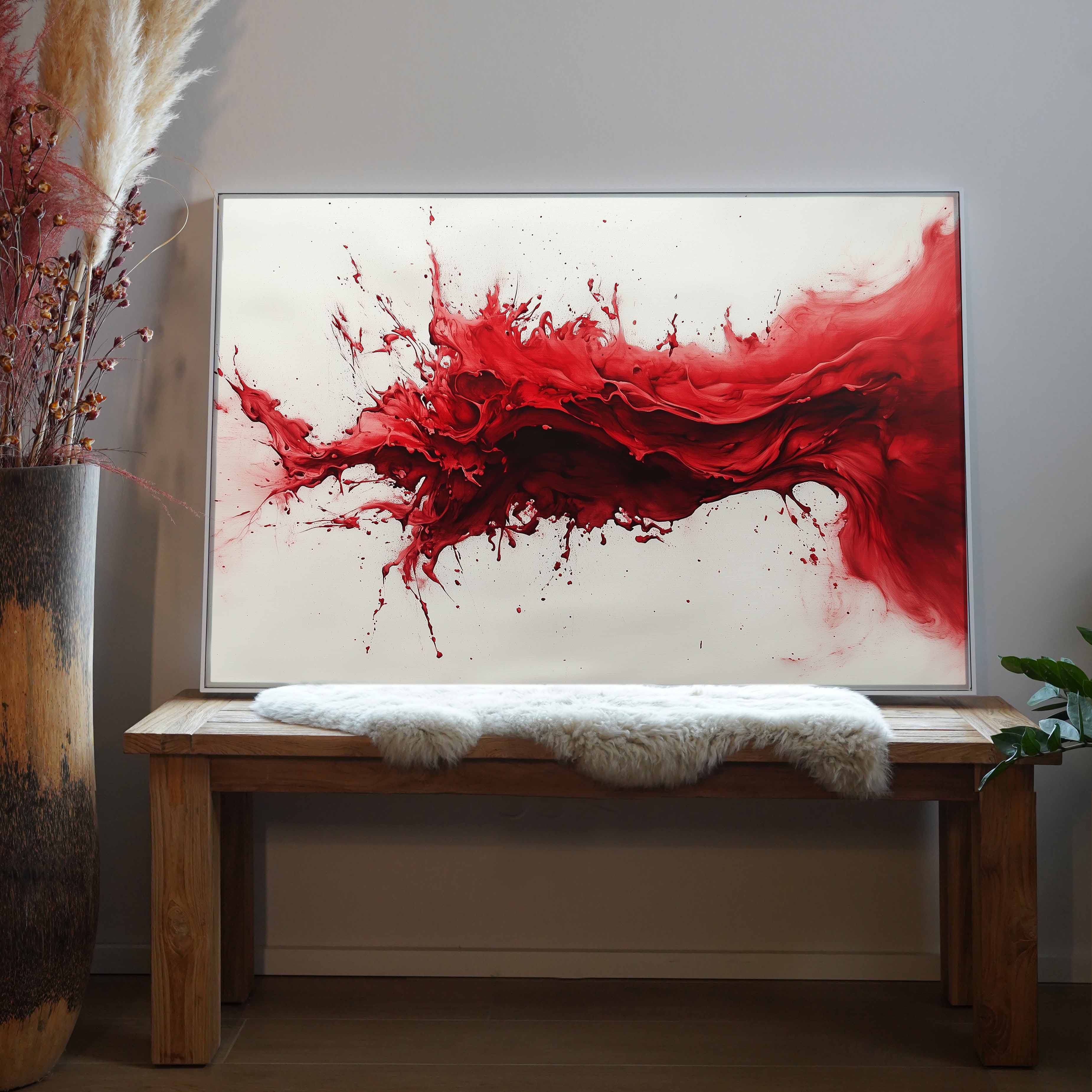 Dynamische Rote Tinte | LED Bild