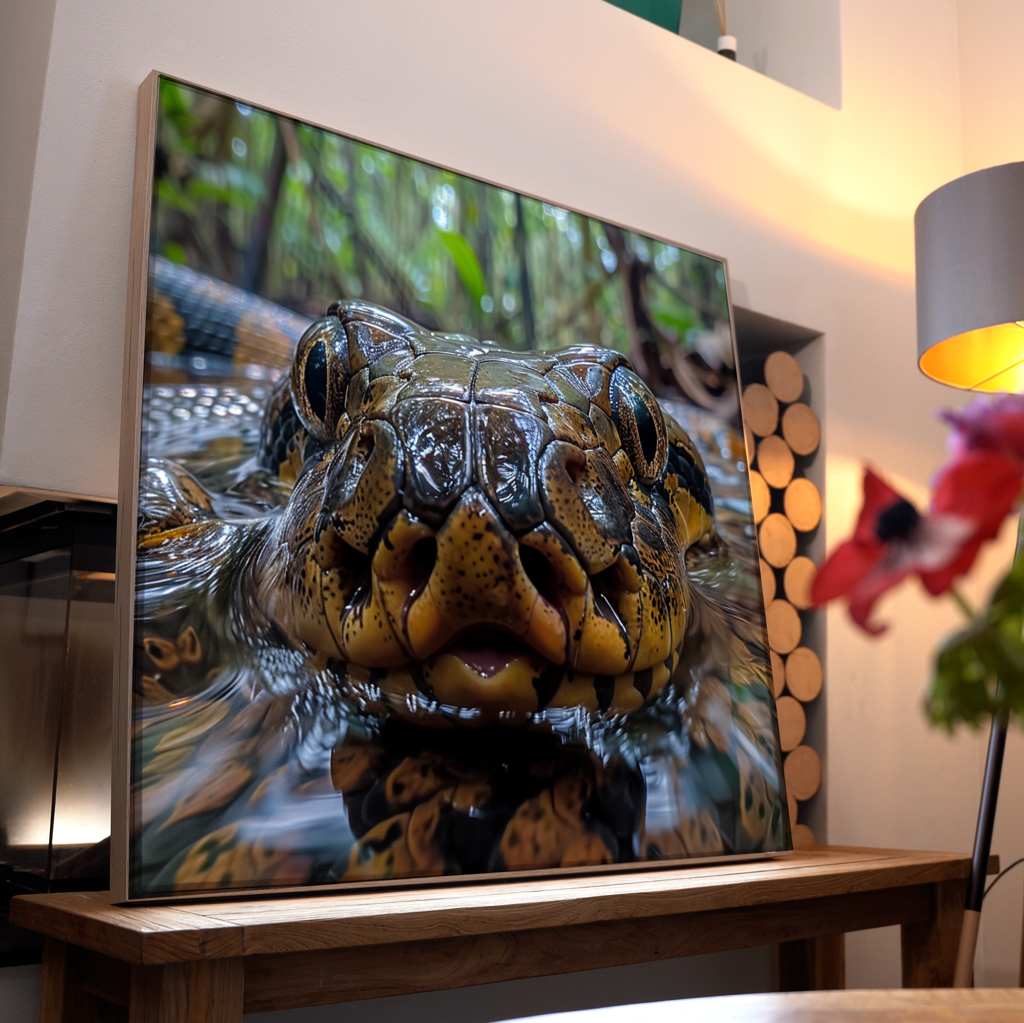 Schlange Portrait 10 | LED Bild