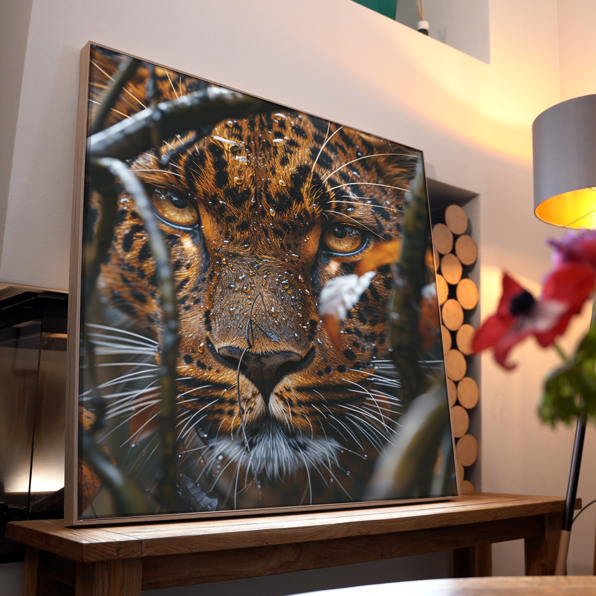Leopard Portrait | LED Bild