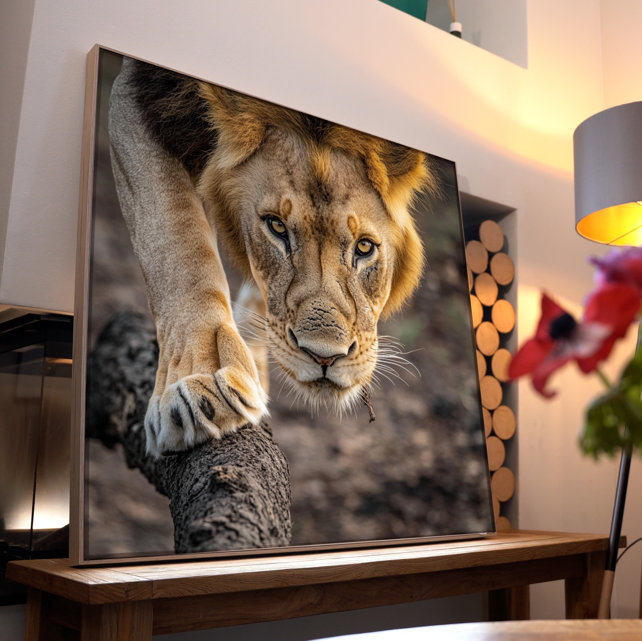 Löwe Fotografie 1 | LED Bild