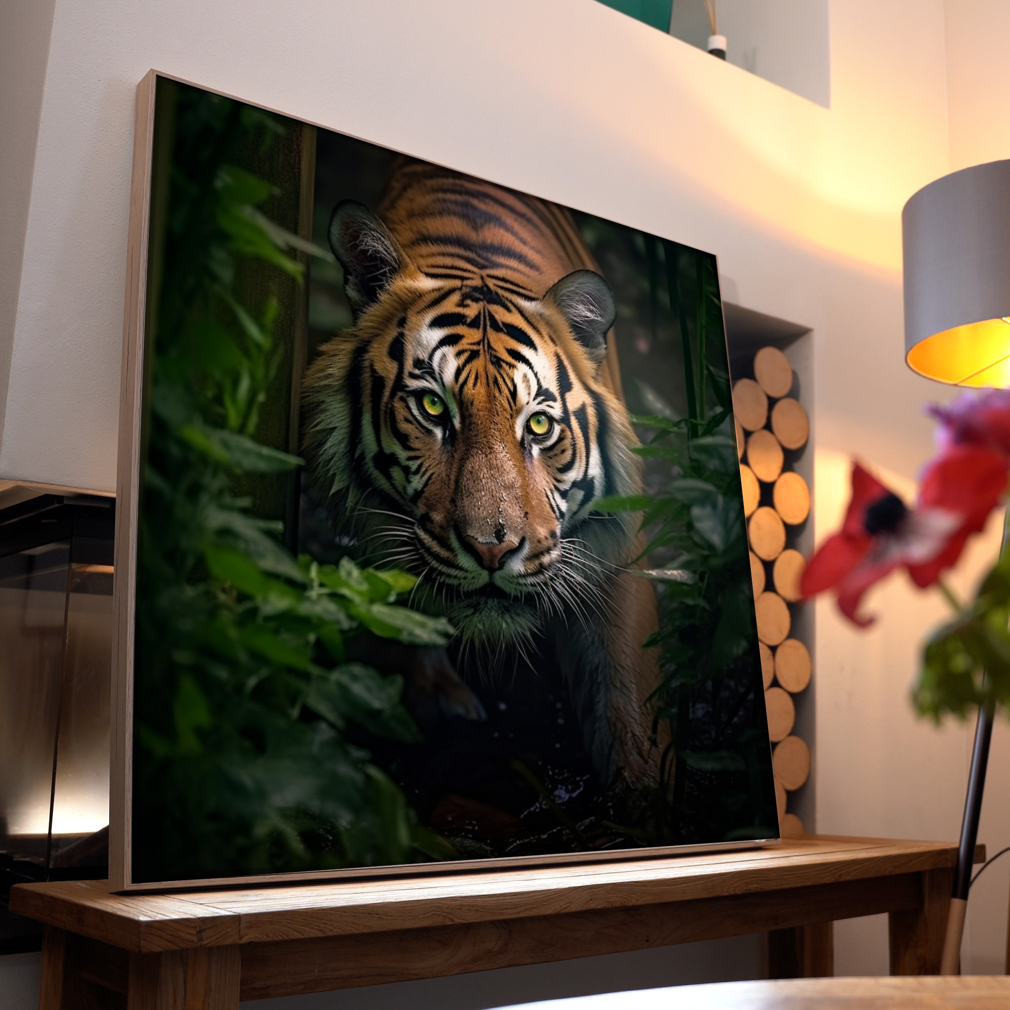 Tiger im Dschungel 4 | LED Bild