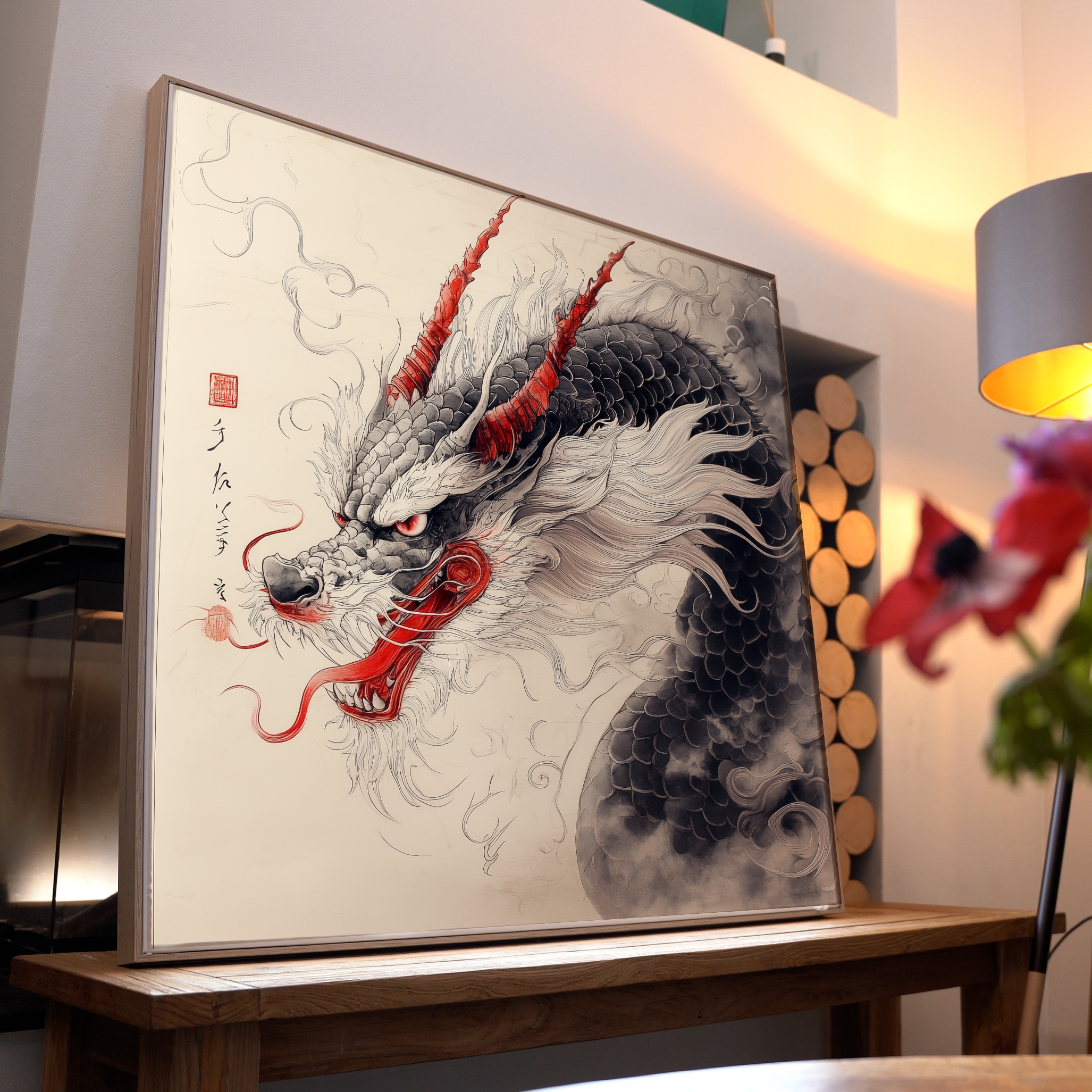 Asiatischer Drache | LED Bild
