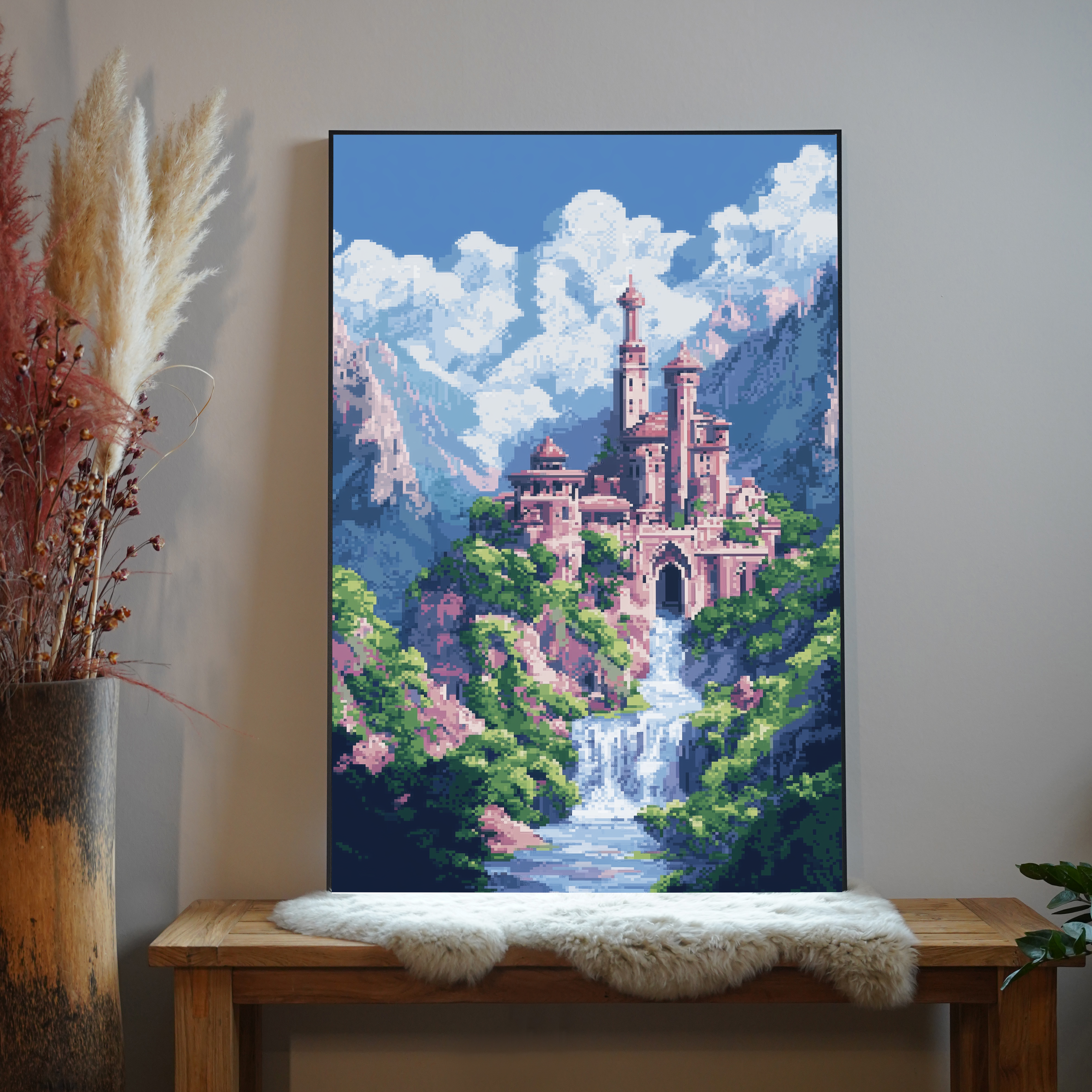 Pixel Schloss | LED Bild