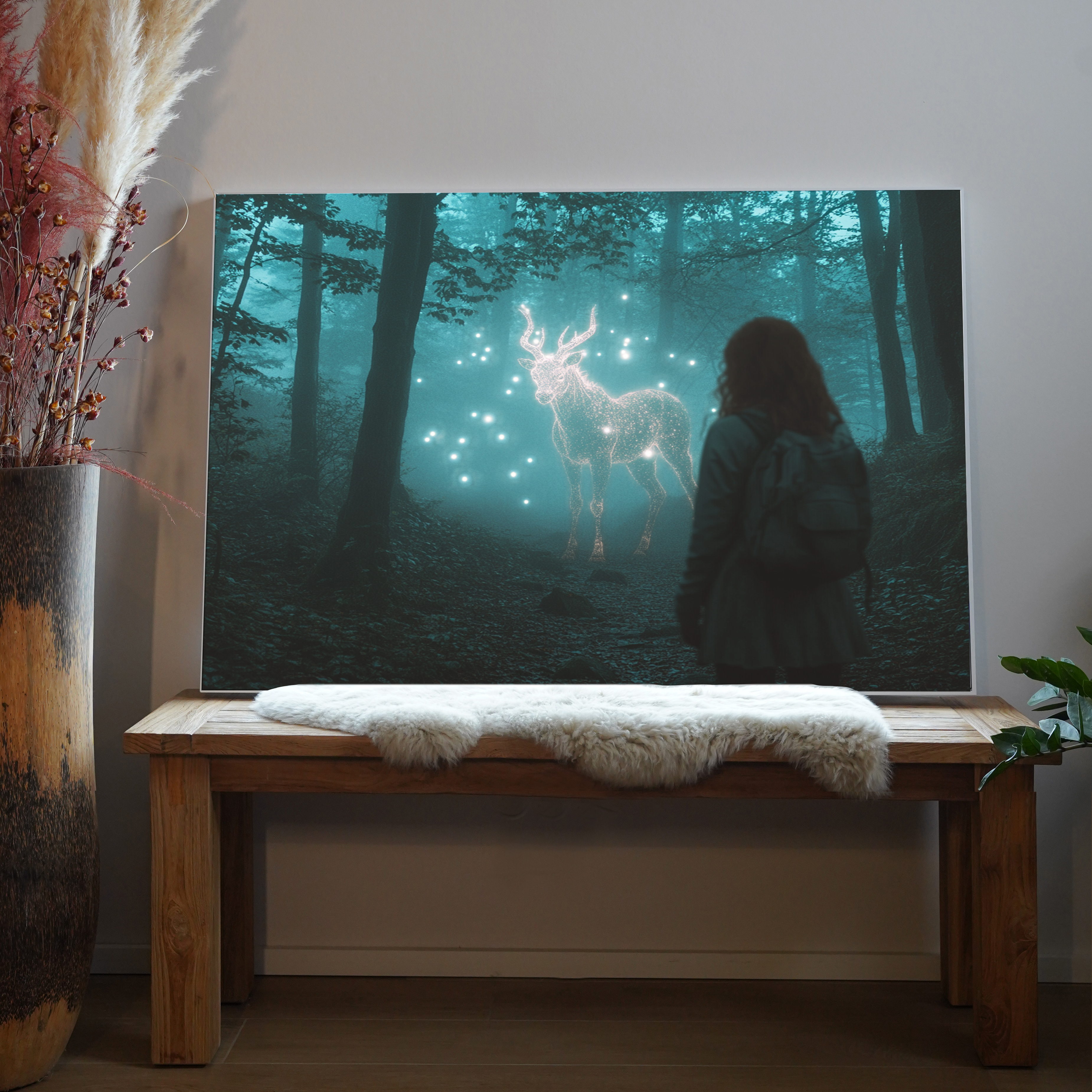 Mystischer Hirsch 1 | LED Bild