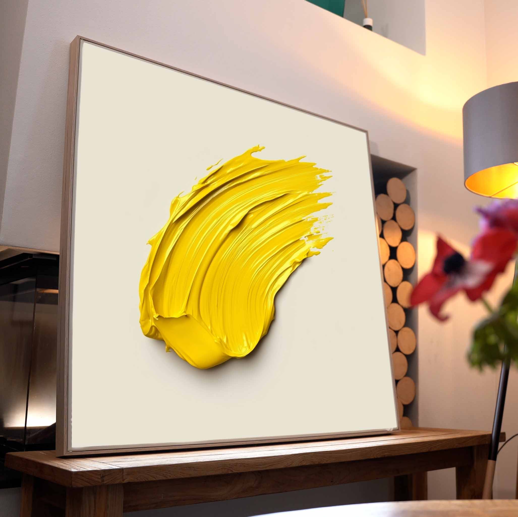 Farbklecks Gelb | LED Bild