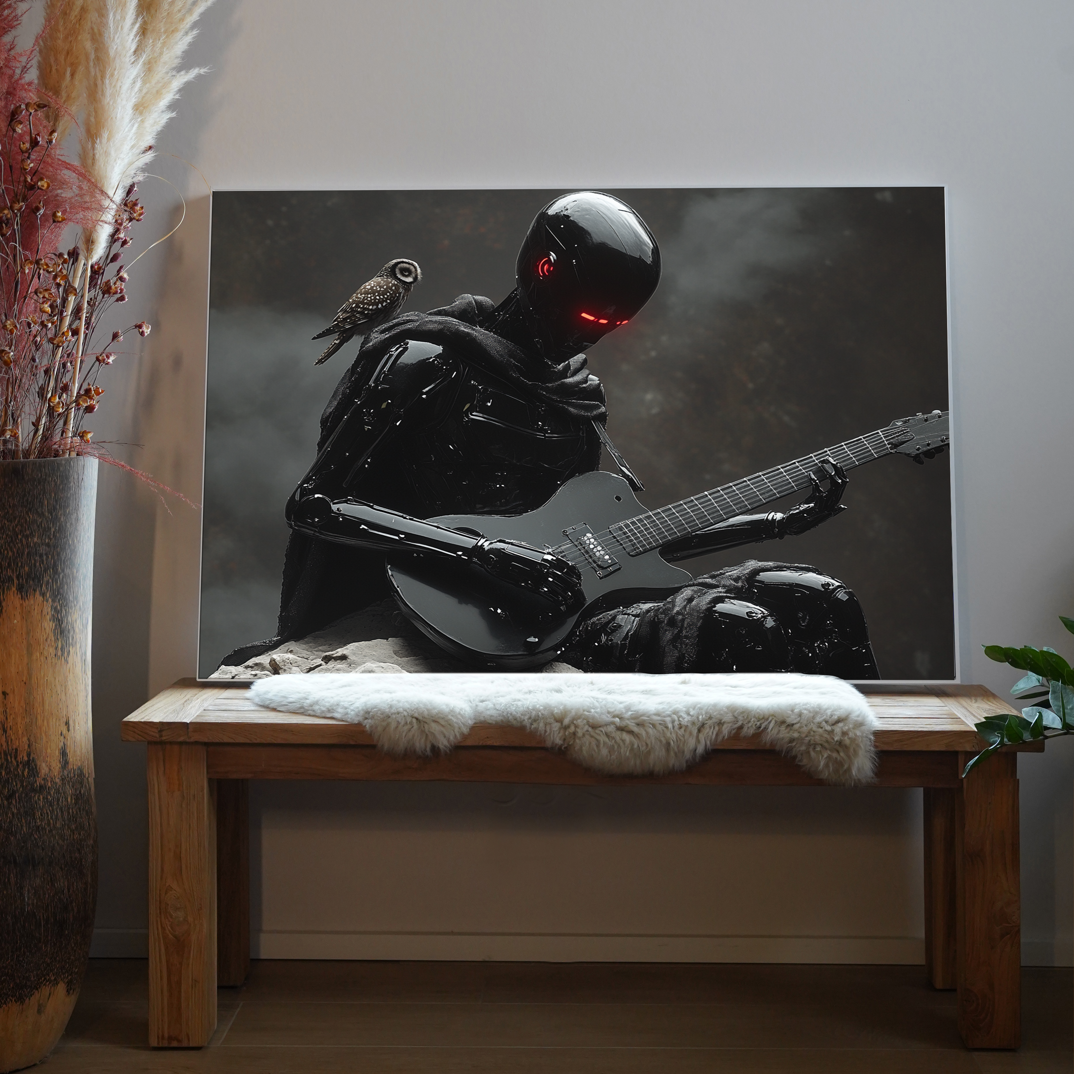 Roboter mit Gitarre 2 | LED Bild