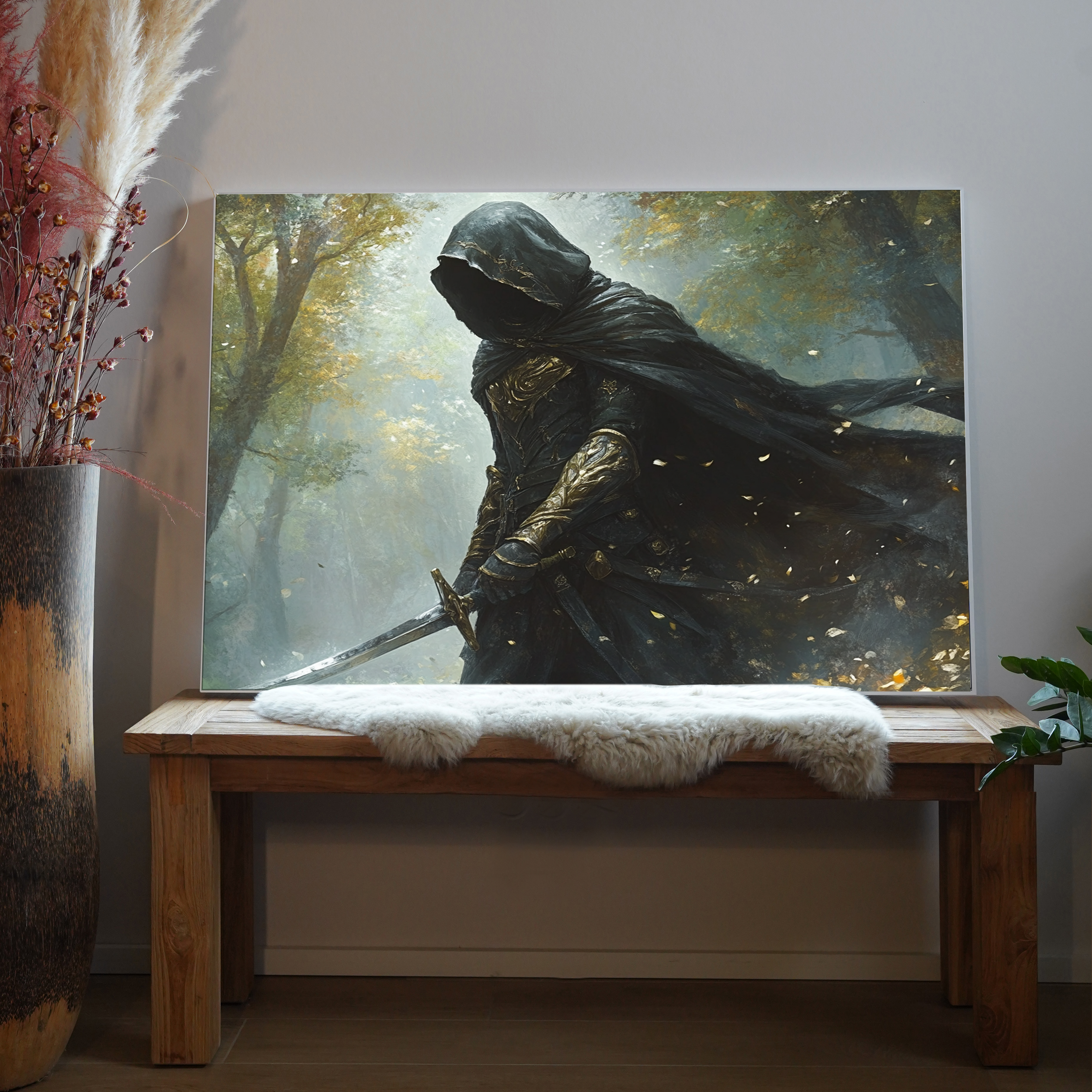 Schwertkämpfer Illustration | LED Bild