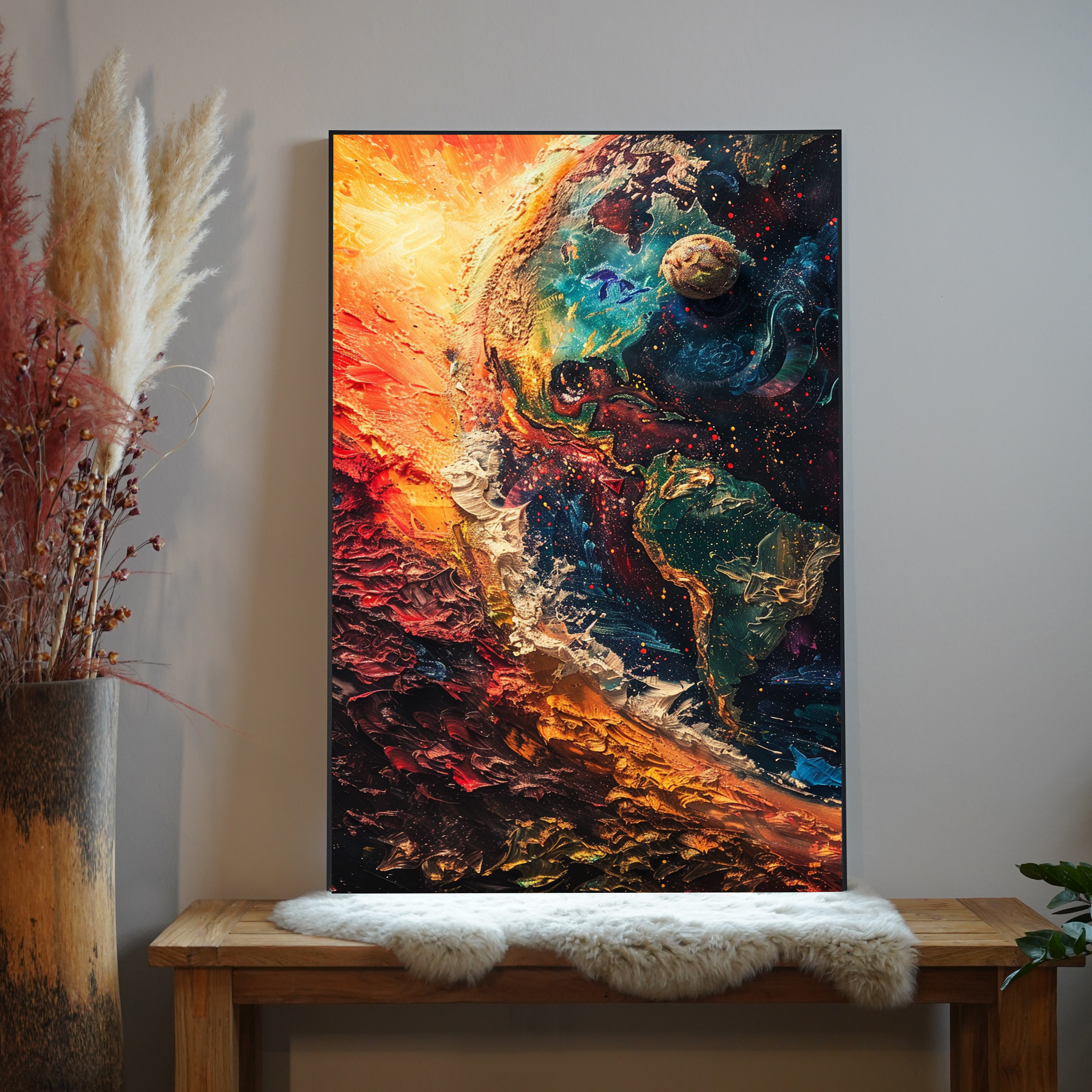 Weltdarstellung Abstrakt 2 | LED Bild