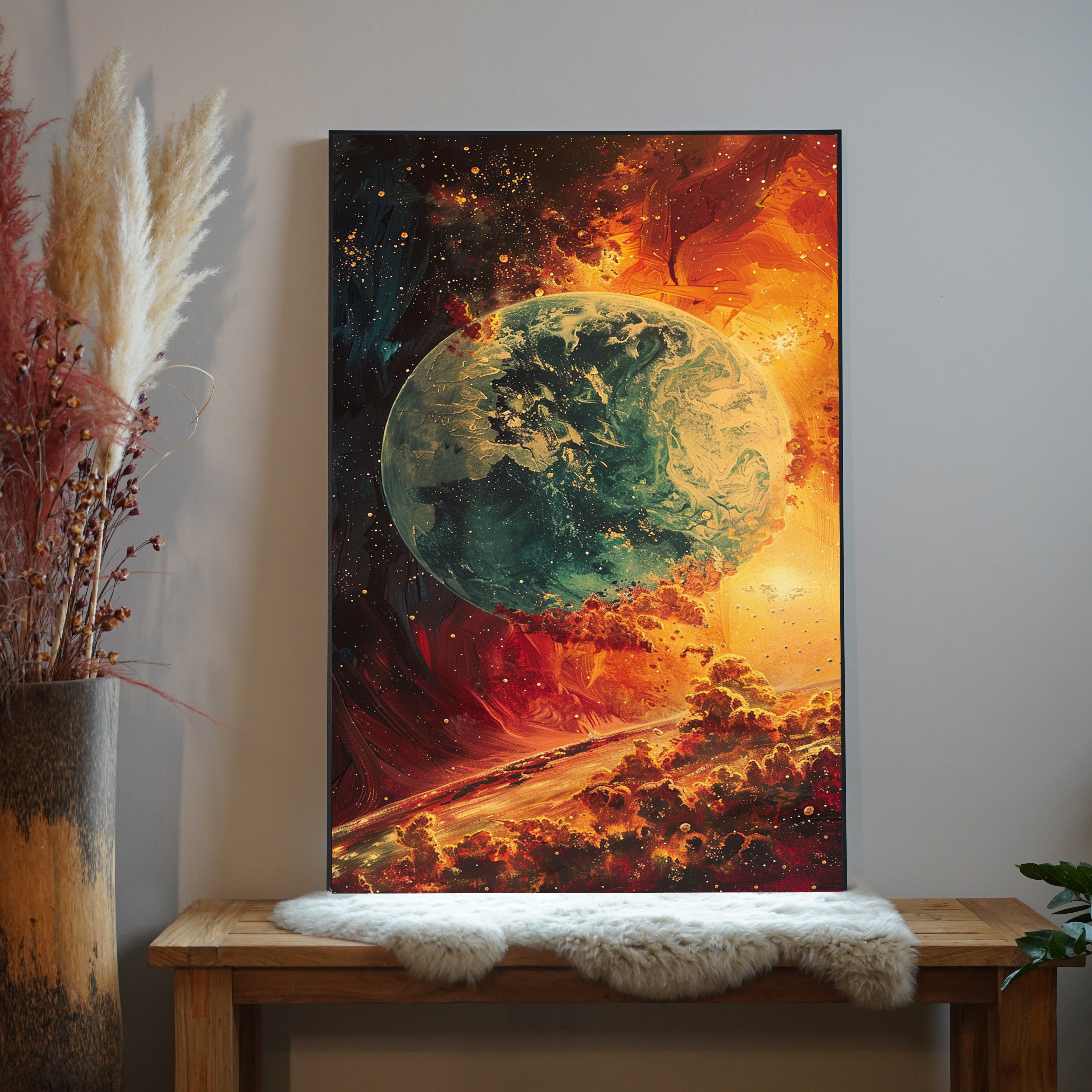 Weltdarstellung Abstrakt 4 | LED Bild