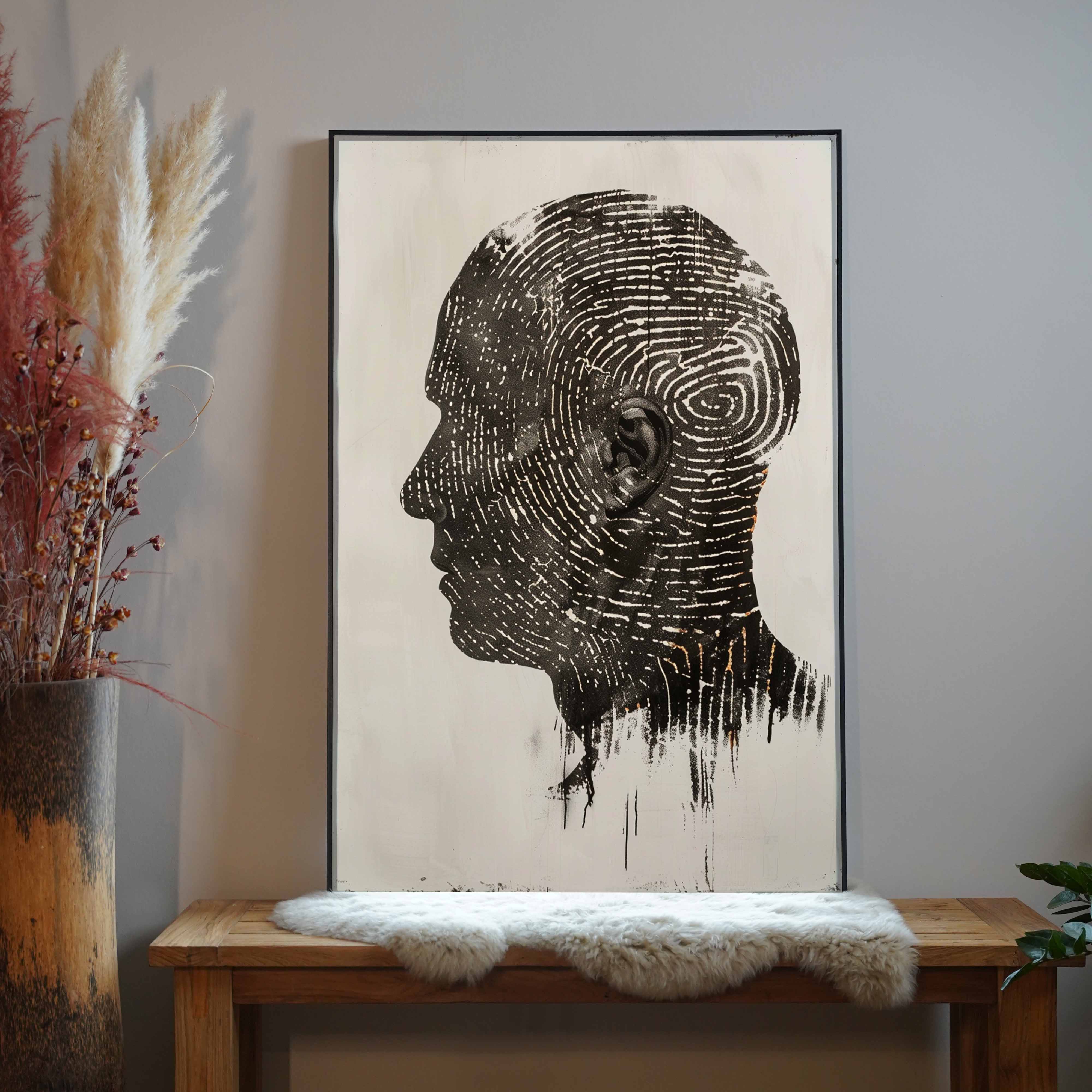 Fingerabdruck Kopf 2 | LED Bild