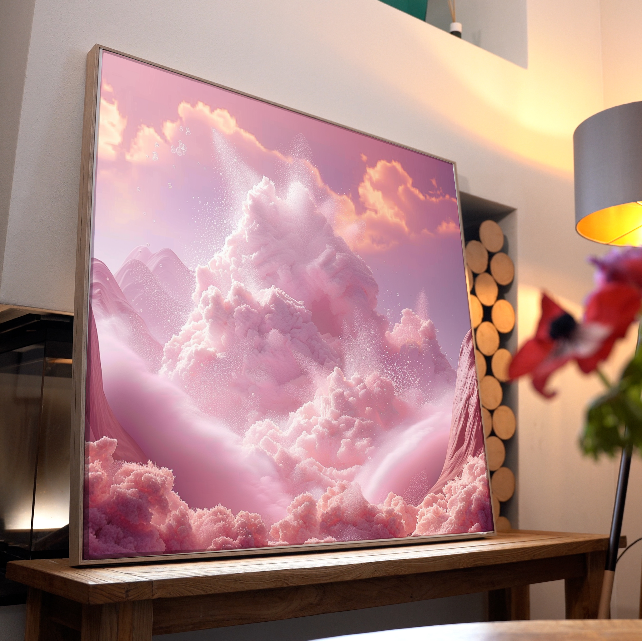 Pinke Wolken 3 | LED Bild