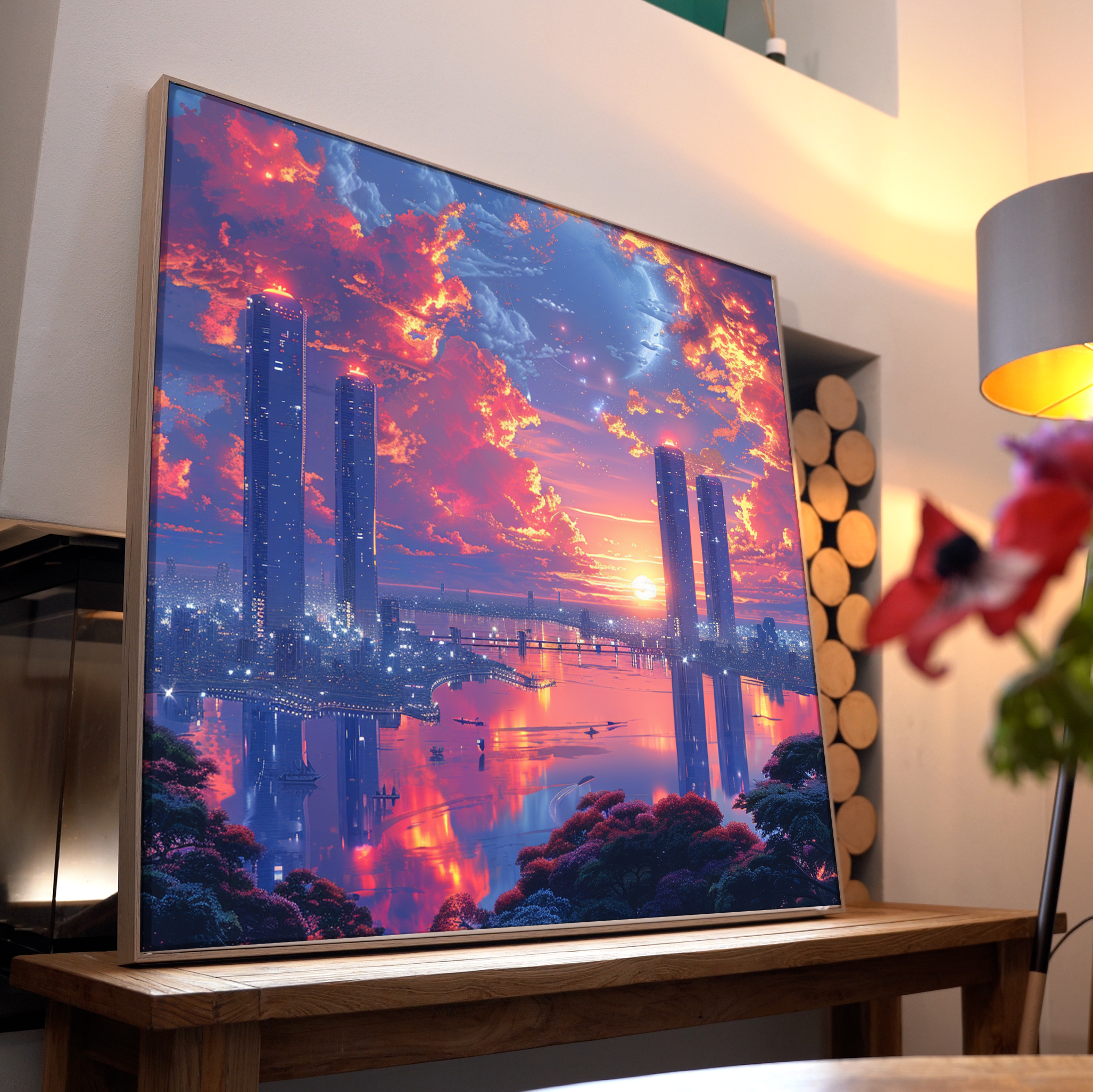 Utopische Stadt 3 | LED Bild