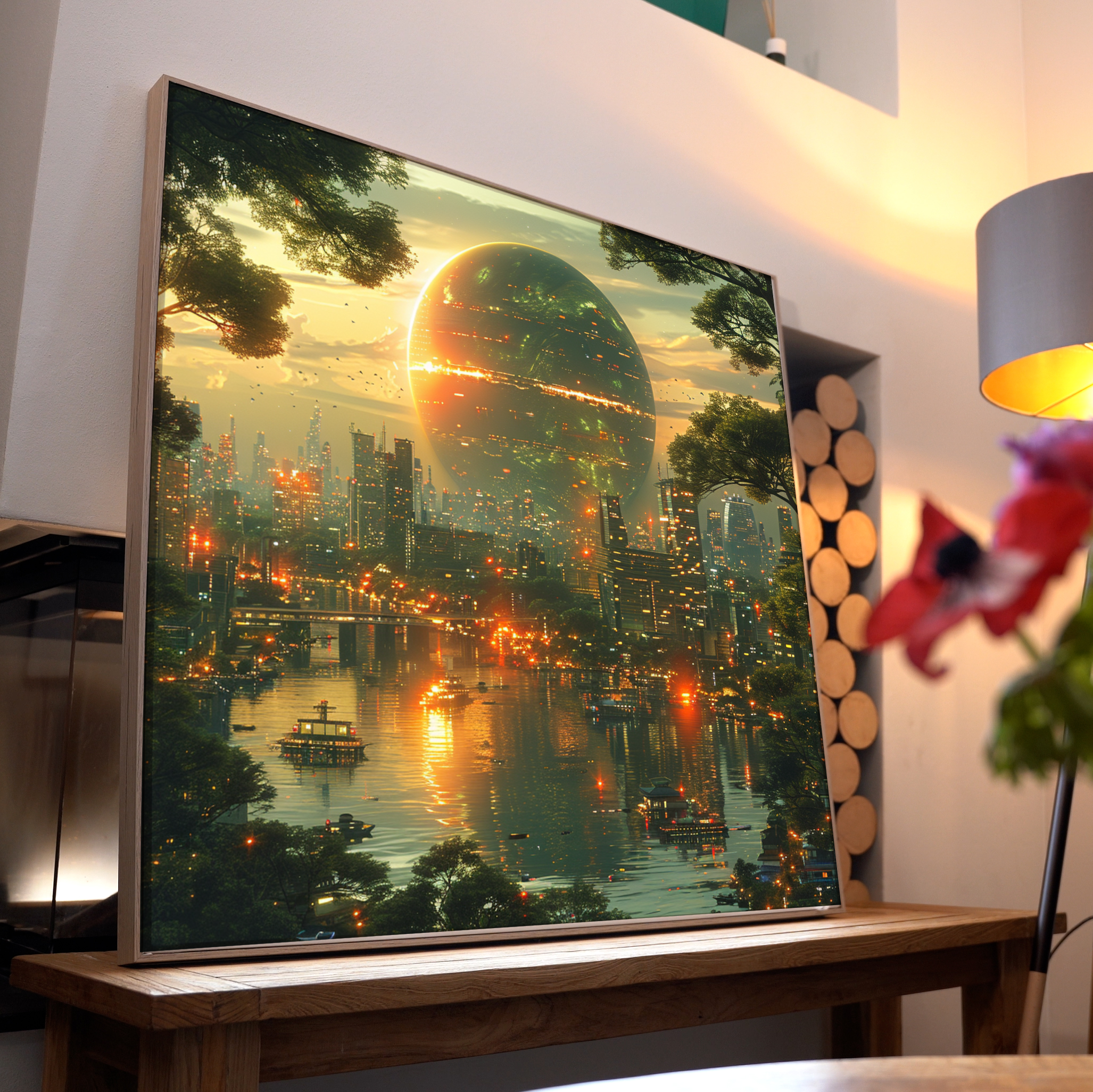 Utopische Stadt 9 | LED Bild