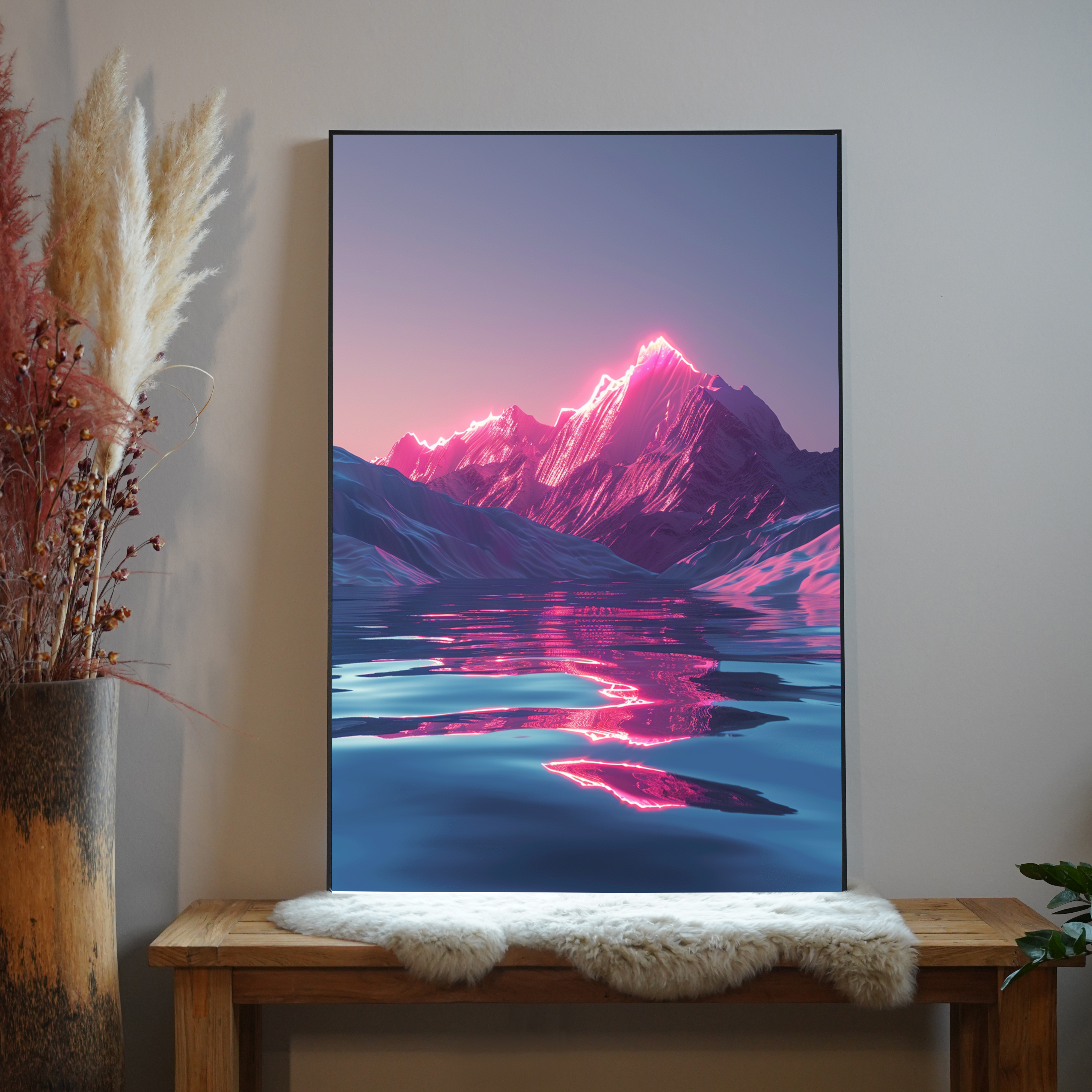 Gebirge Neon 1 | LED Bild