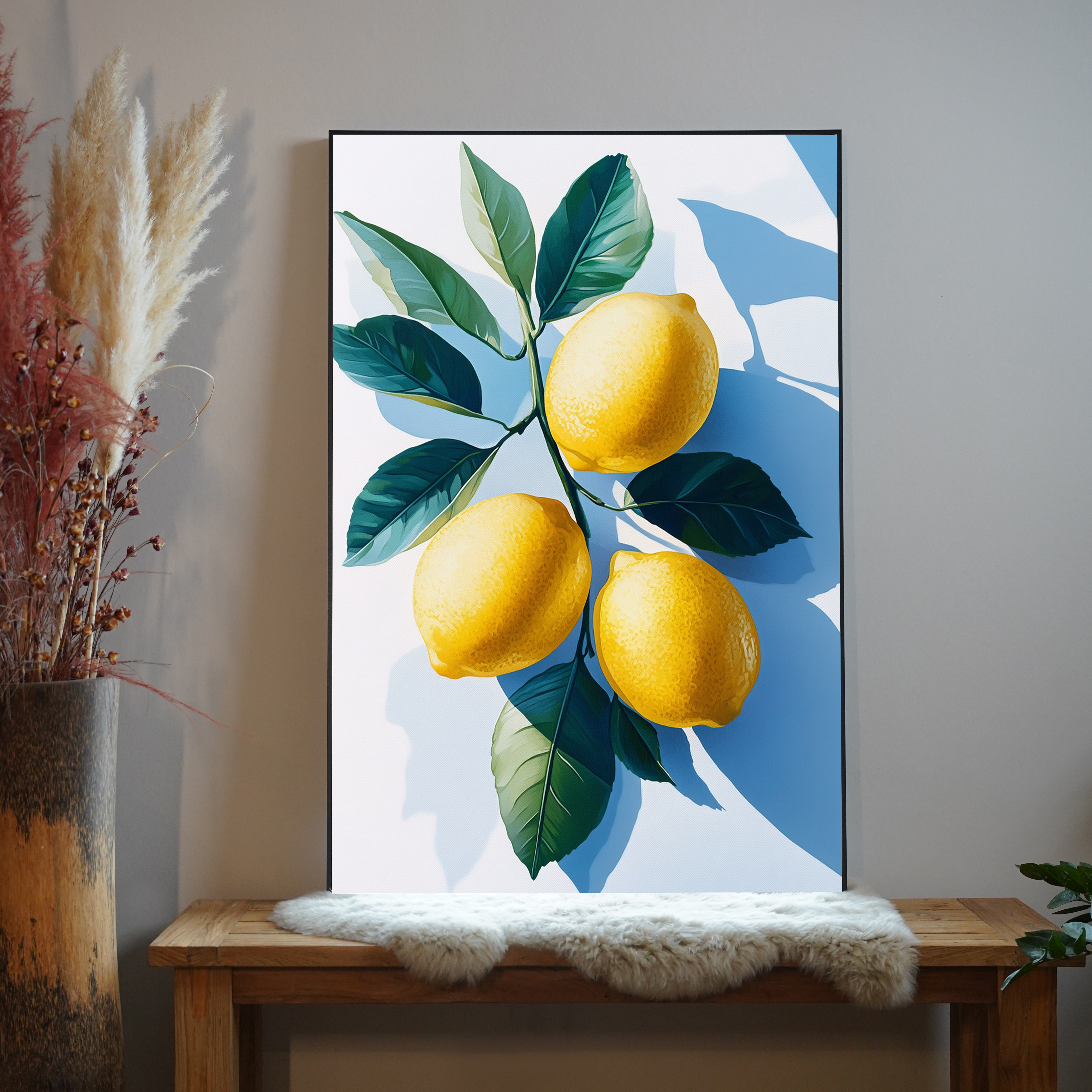 Zitronen Illustriert 2 | LED Bild