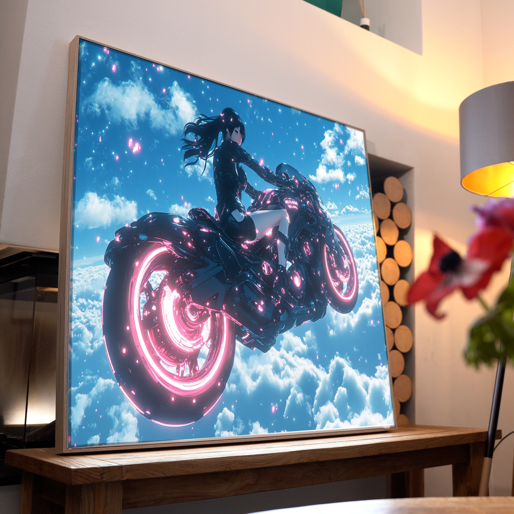 Anime Cyborg Weiblich 3 | LED Bild