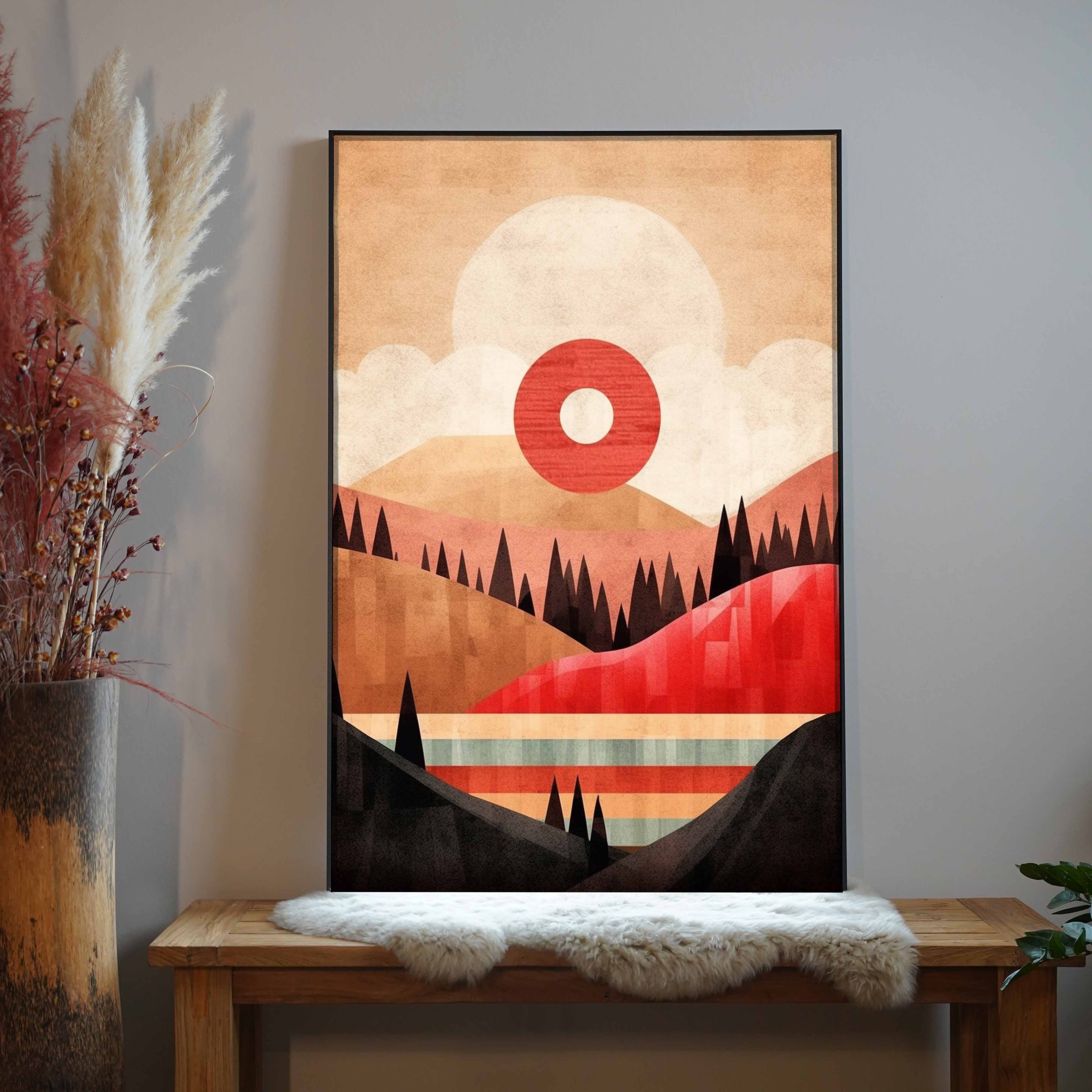 Abstrakte Landschaft | LED Bild