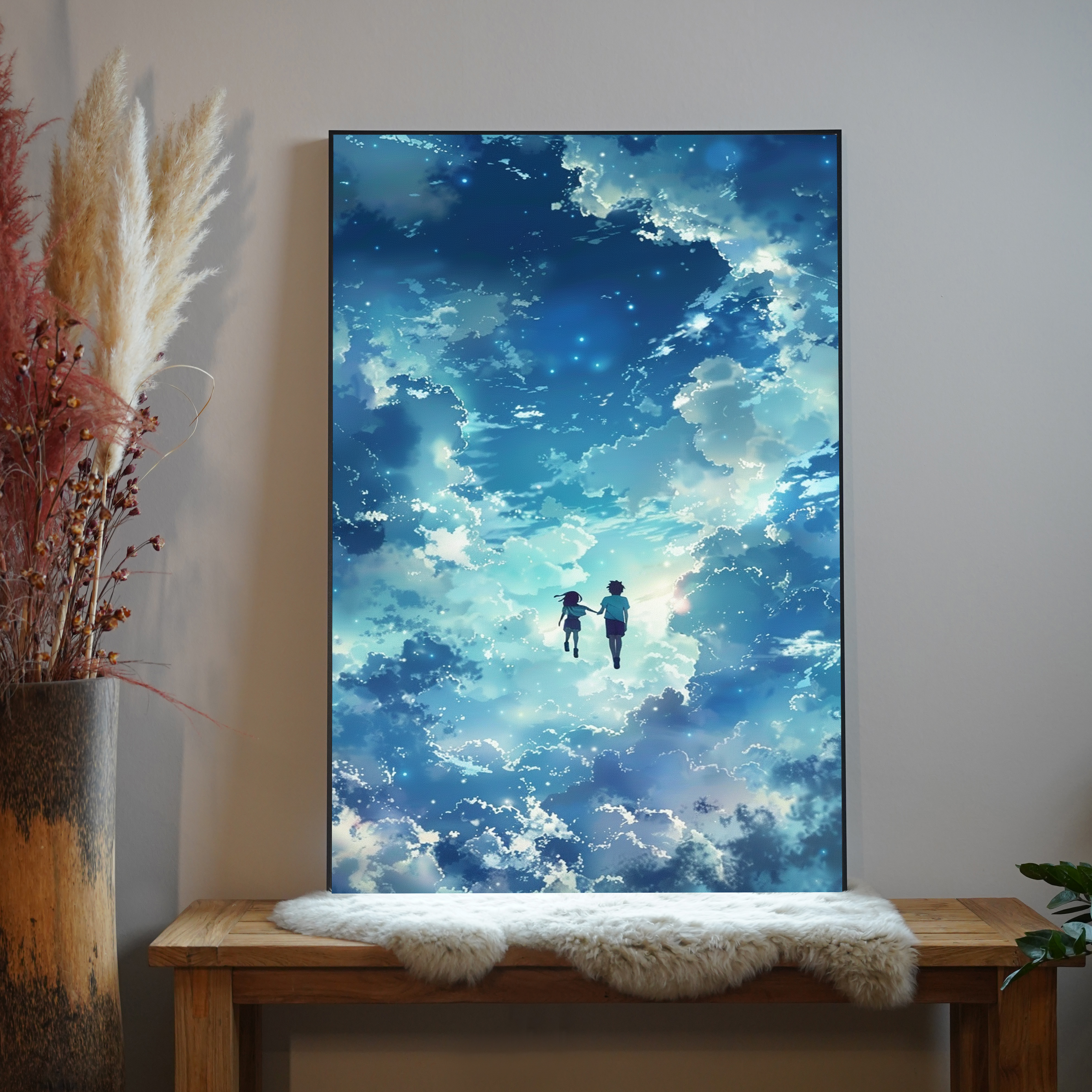 Anime Fliegende Kinder 3 | LED Bild