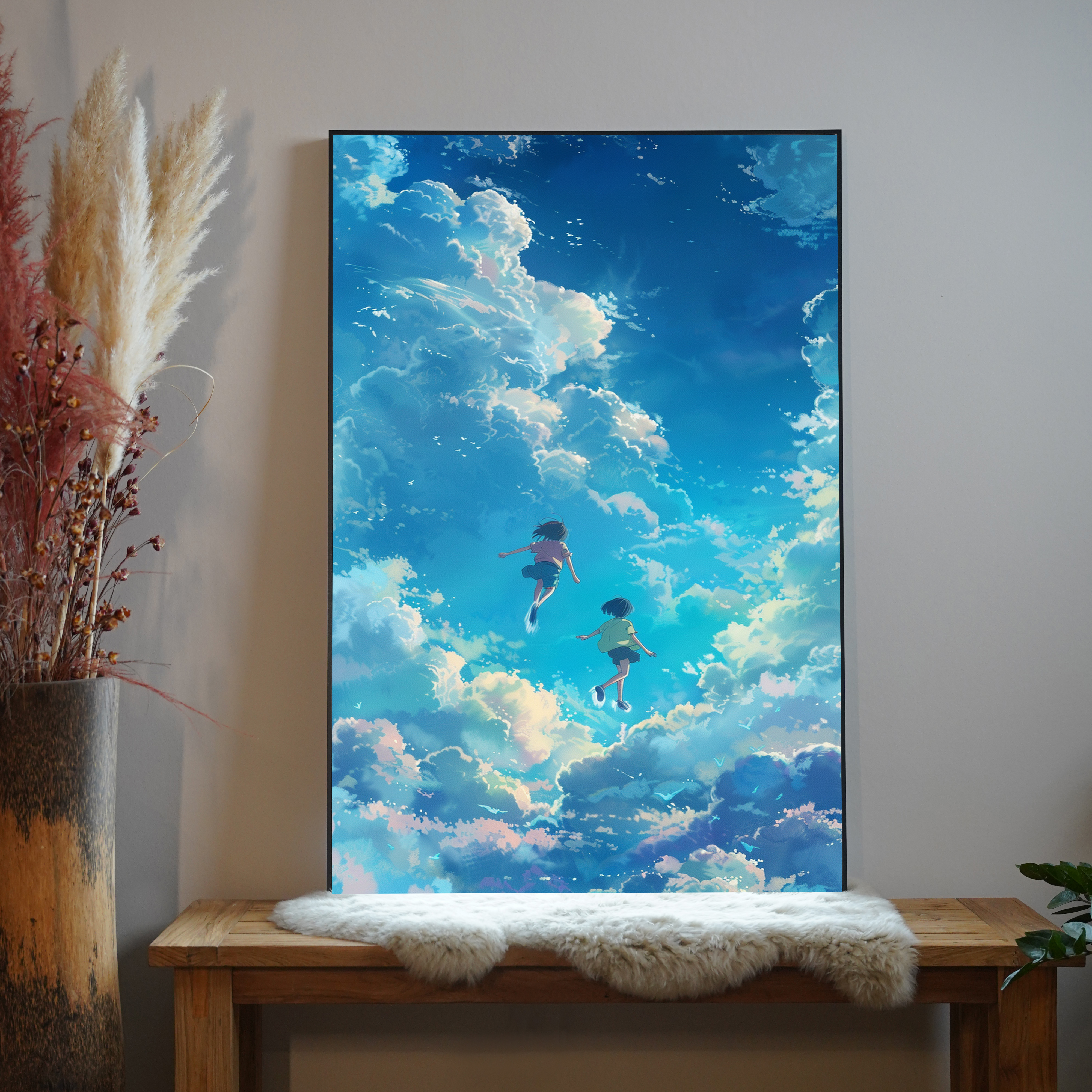 Anime Fliegende Kinder 4 | LED Bild