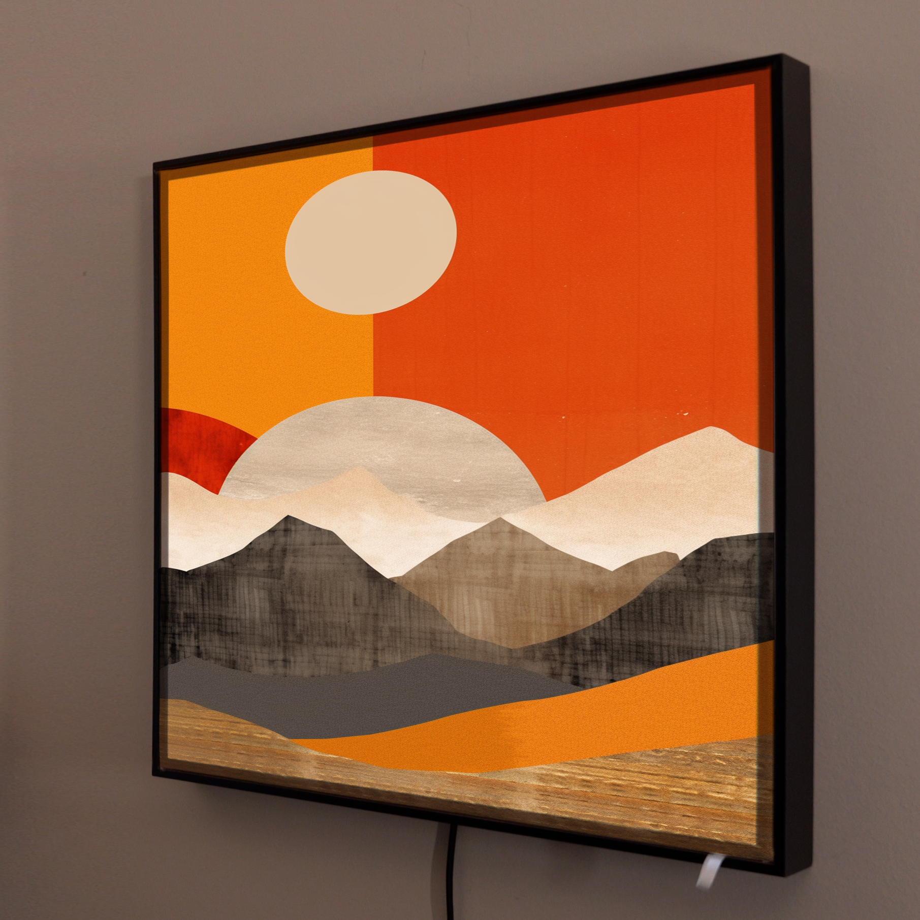 Abstrakte Berge 1 | LED Bild