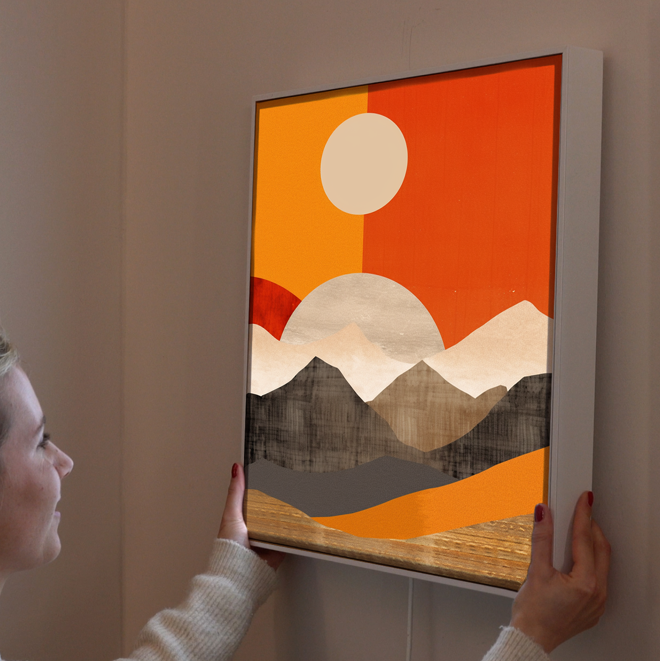 Abstrakte Berge 1 | LED Bild