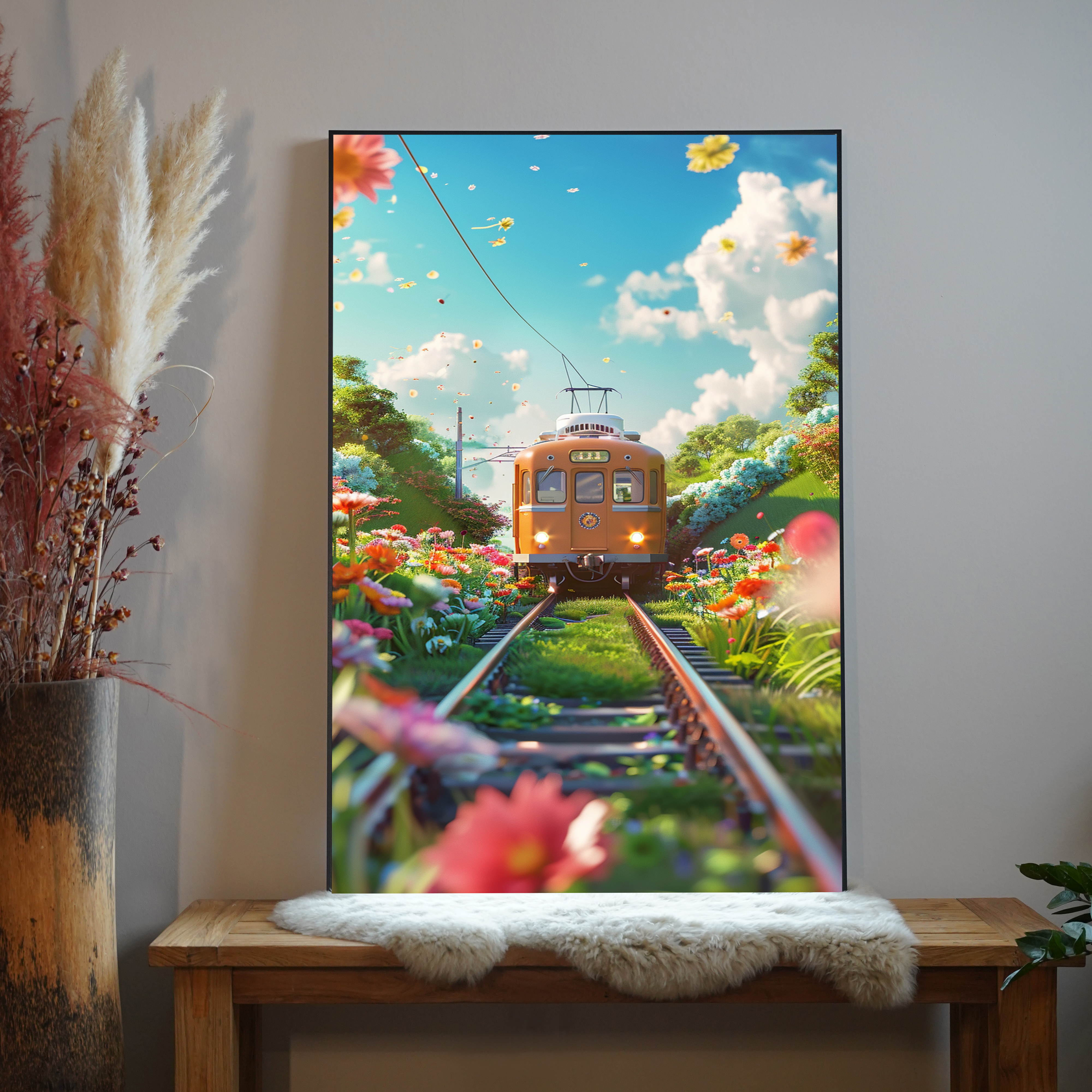 Anime Straßenbahn Natur 7 | LED Bild