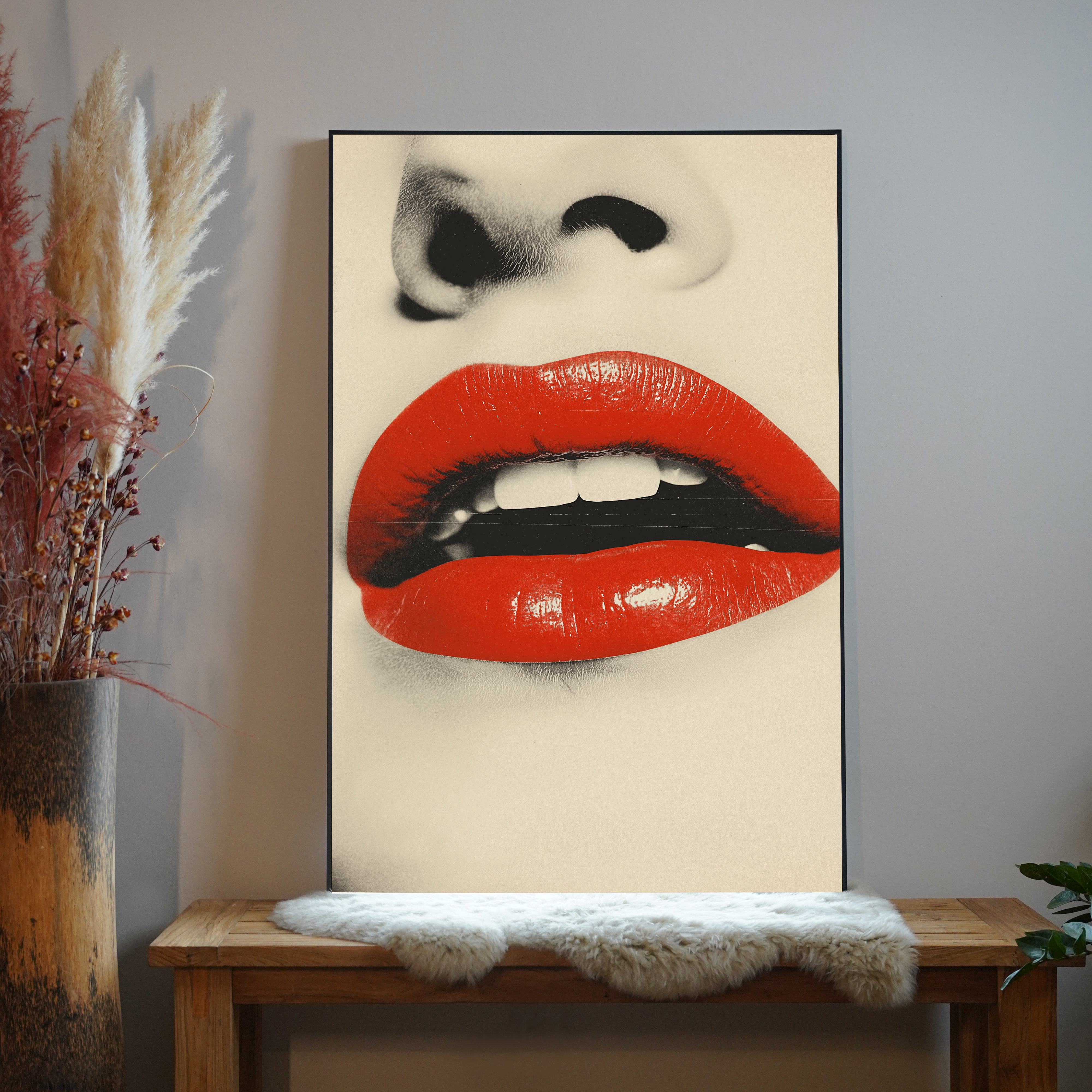 Rote Lippen 1 | LED Bild