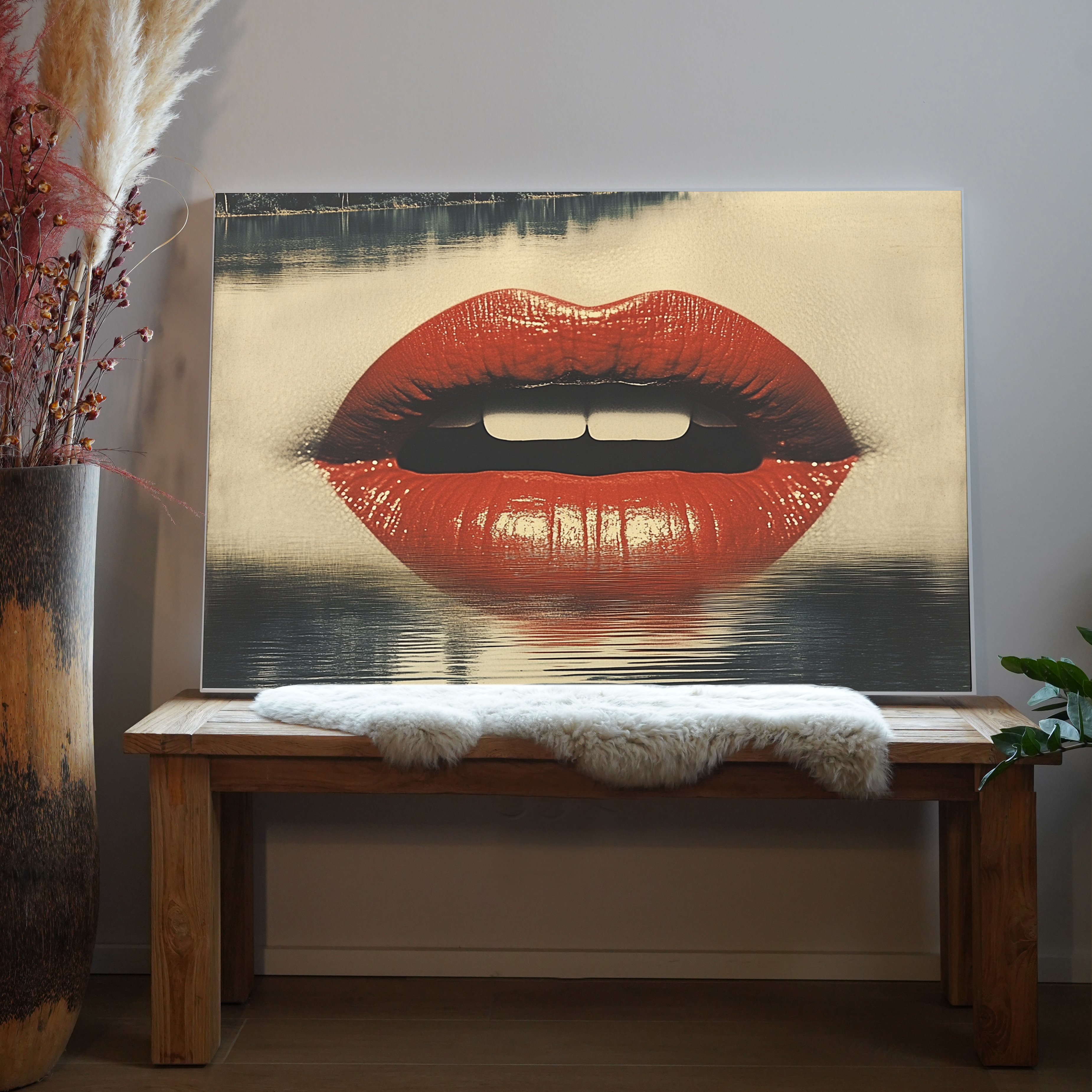 Rote Lippen 2 | LED Bild