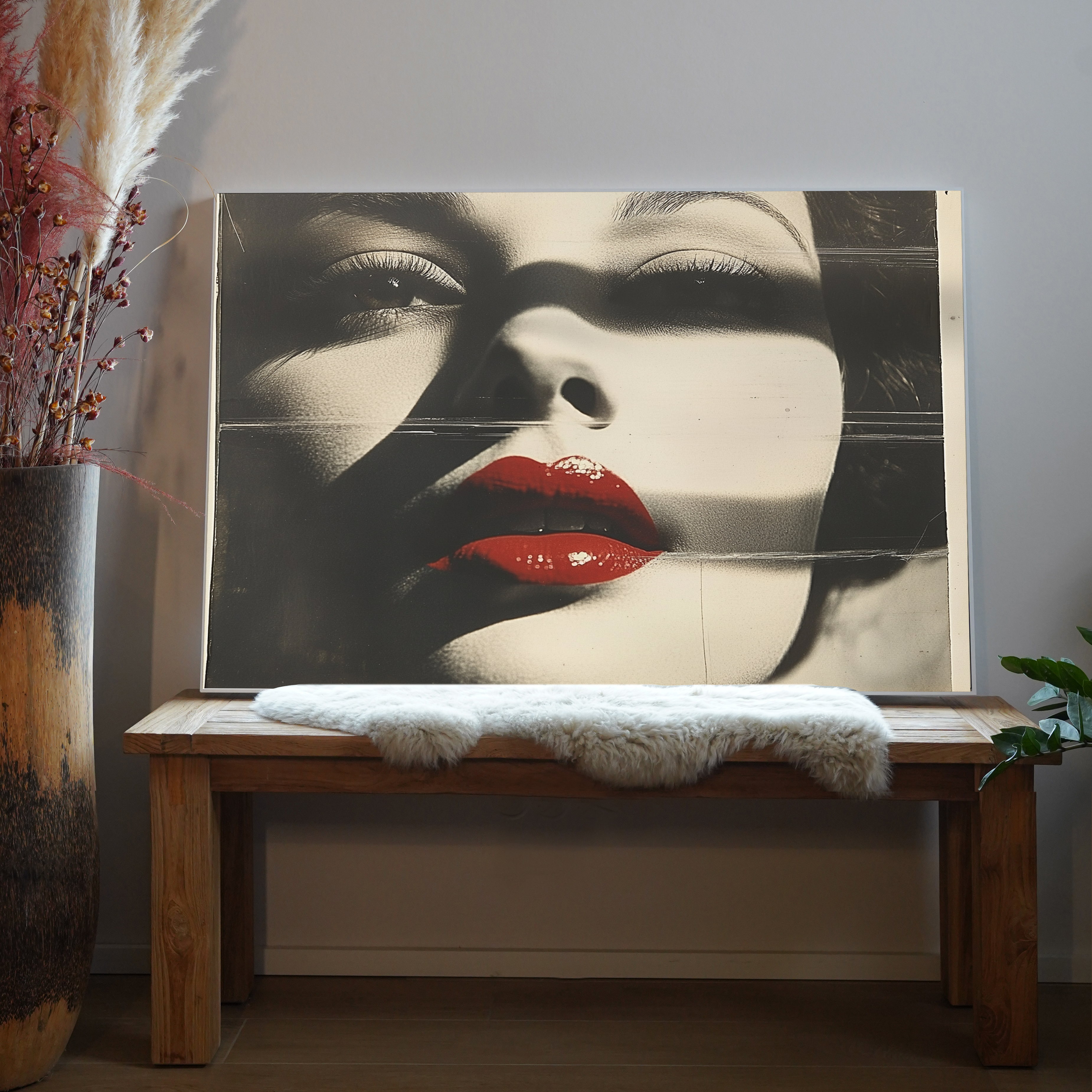 Rote Lippen 4 | LED Bild