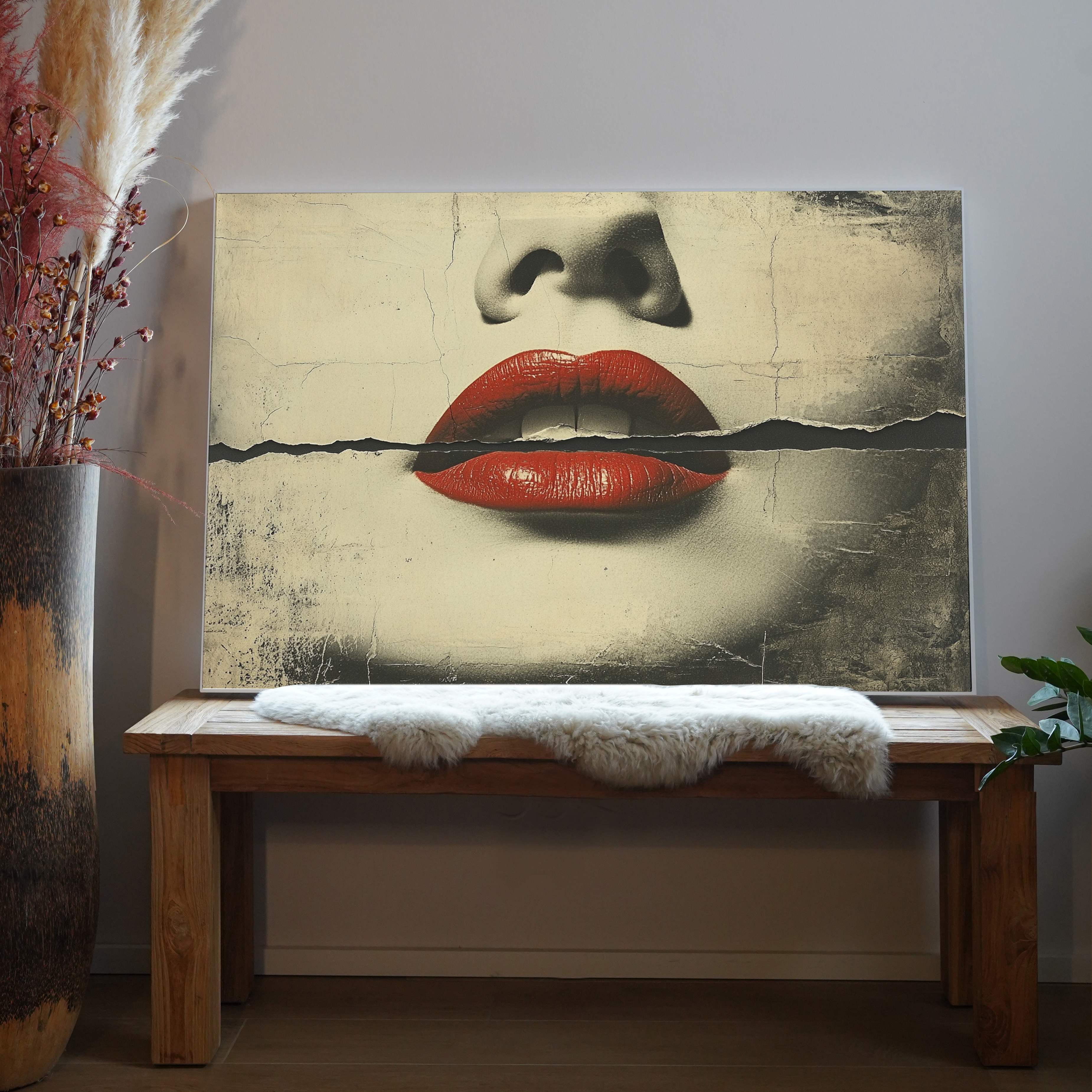 Rote Lippen 5 | LED Bild