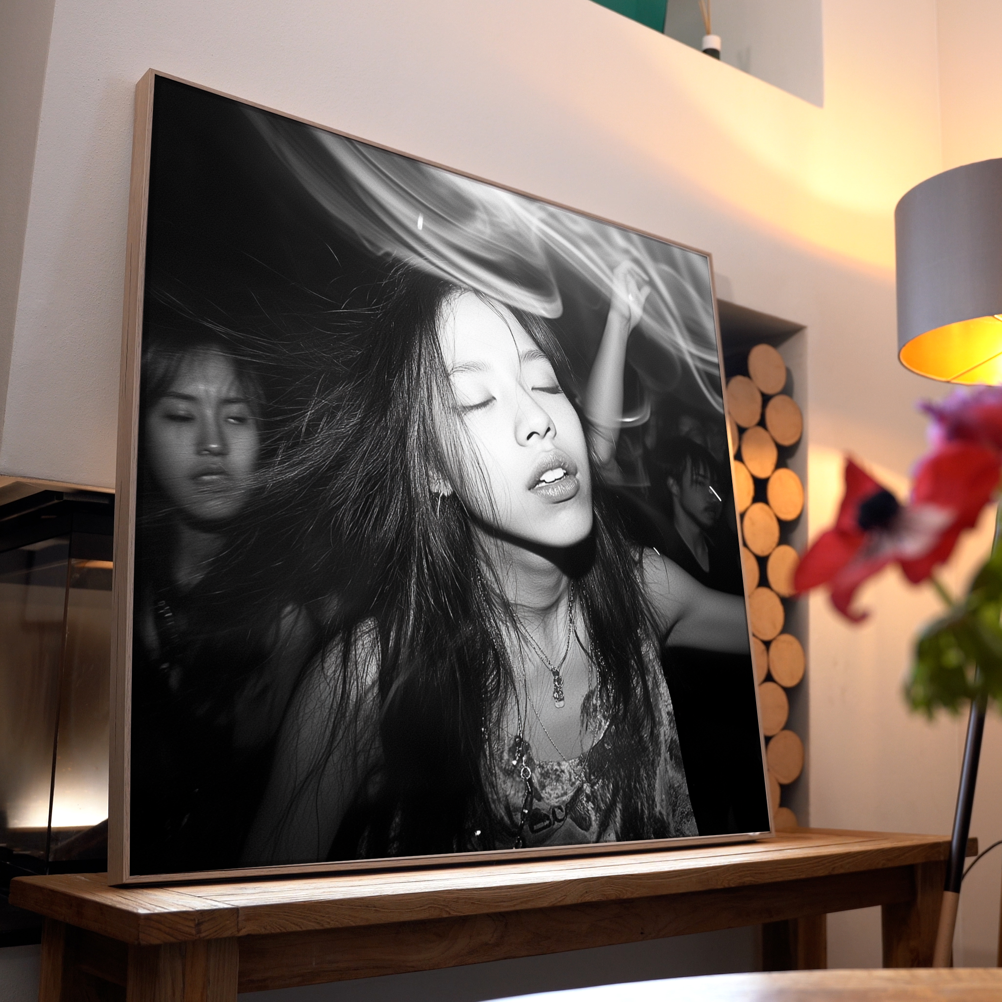 Frau in Ekstase | LED Bild