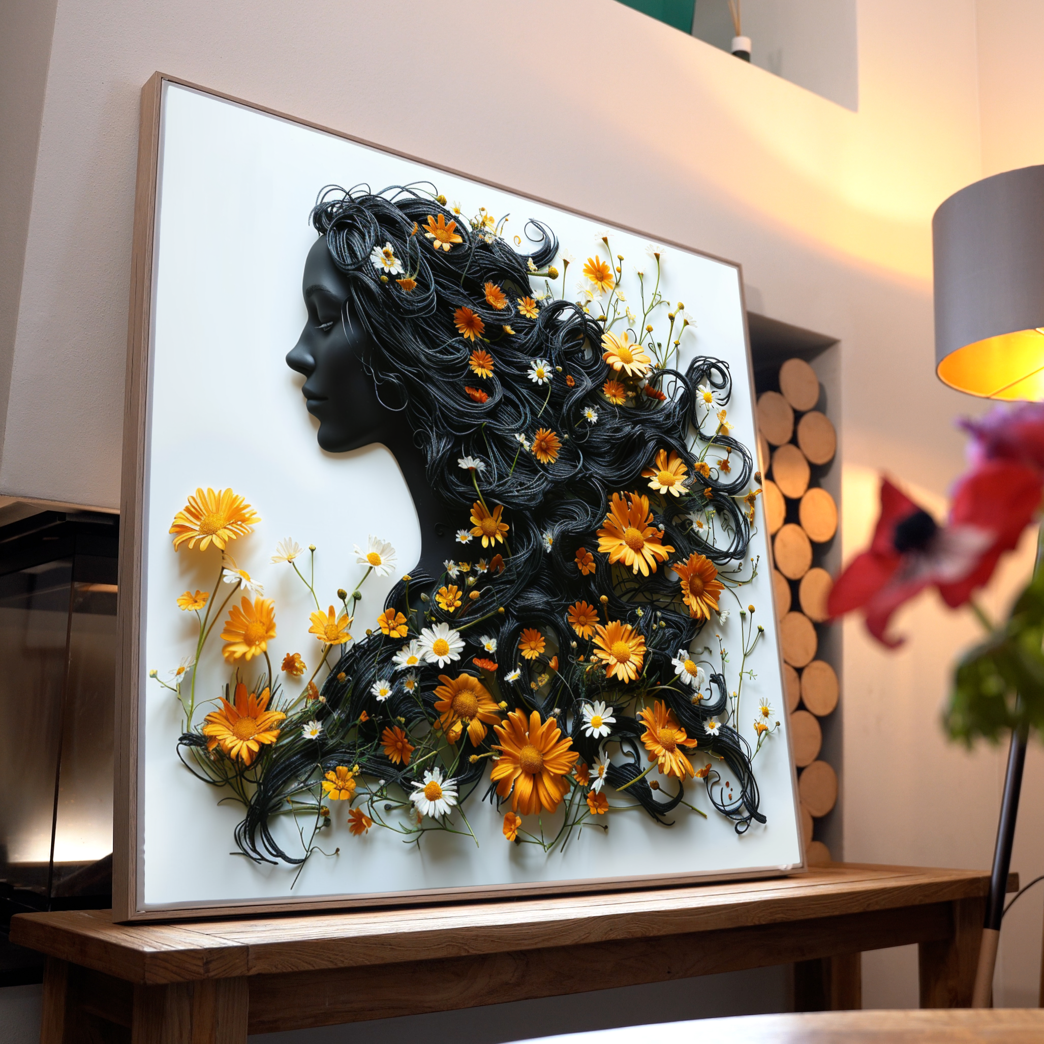 Blumenkopf Realistisch 2 | LED Bild