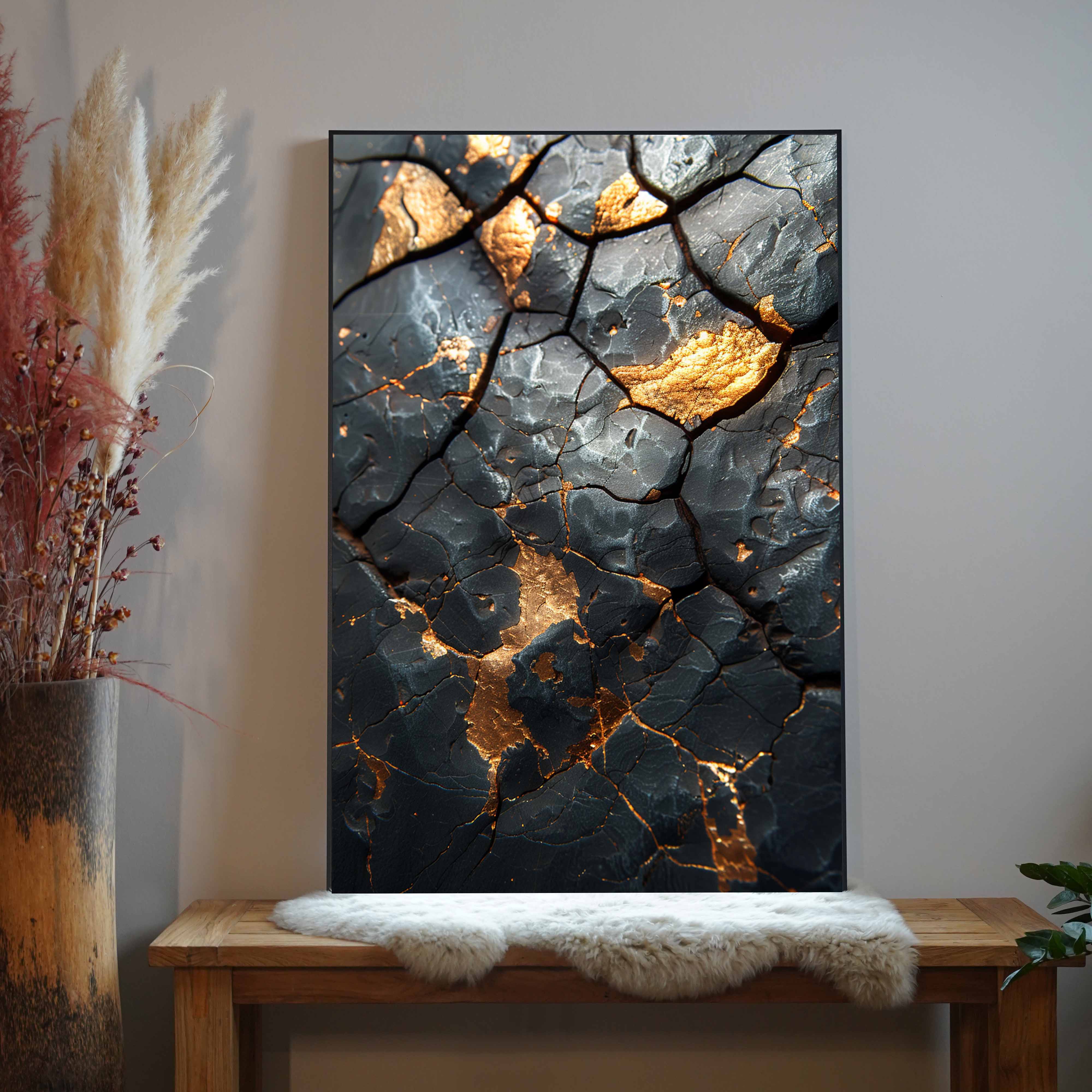 Goldene Adern 2 | LED Bild