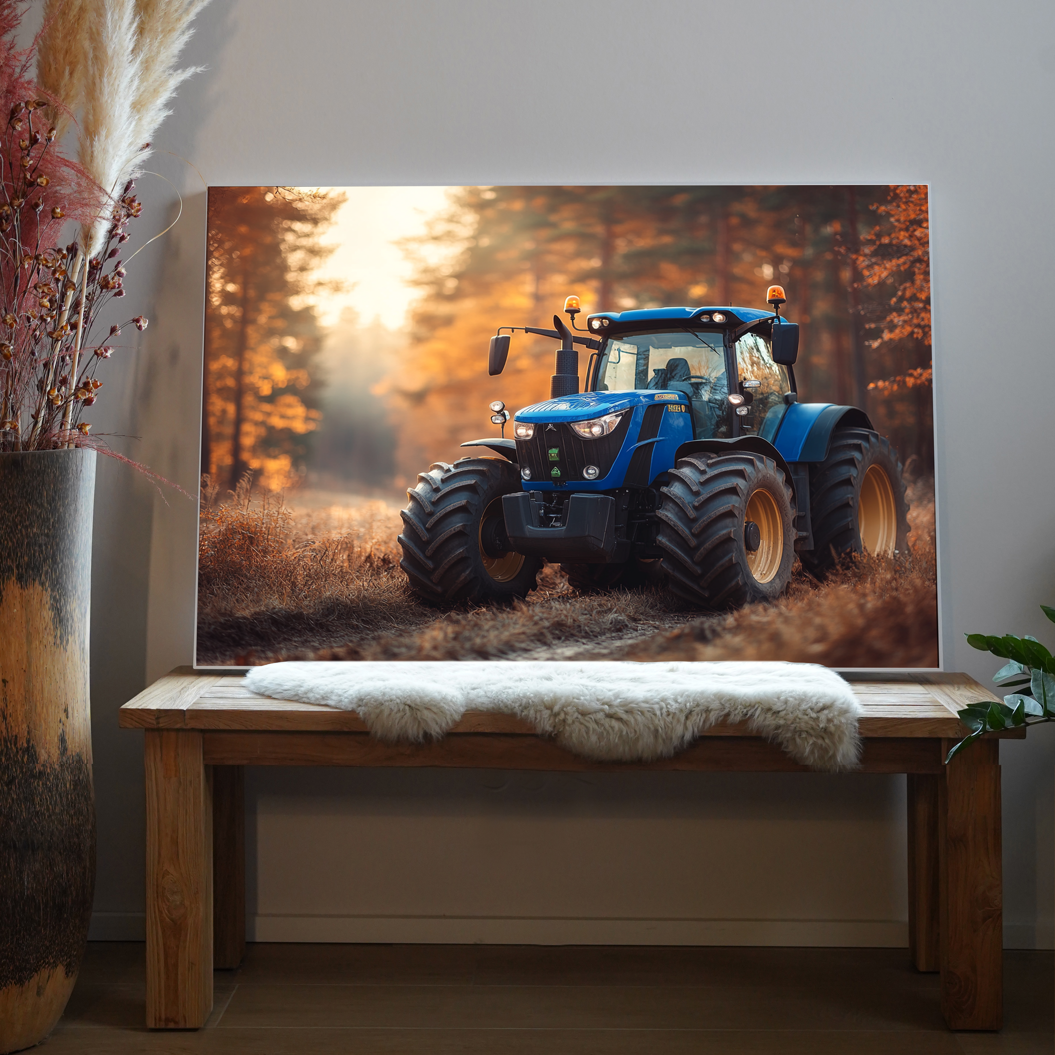 Blauer Traktor 1 | LED Bild