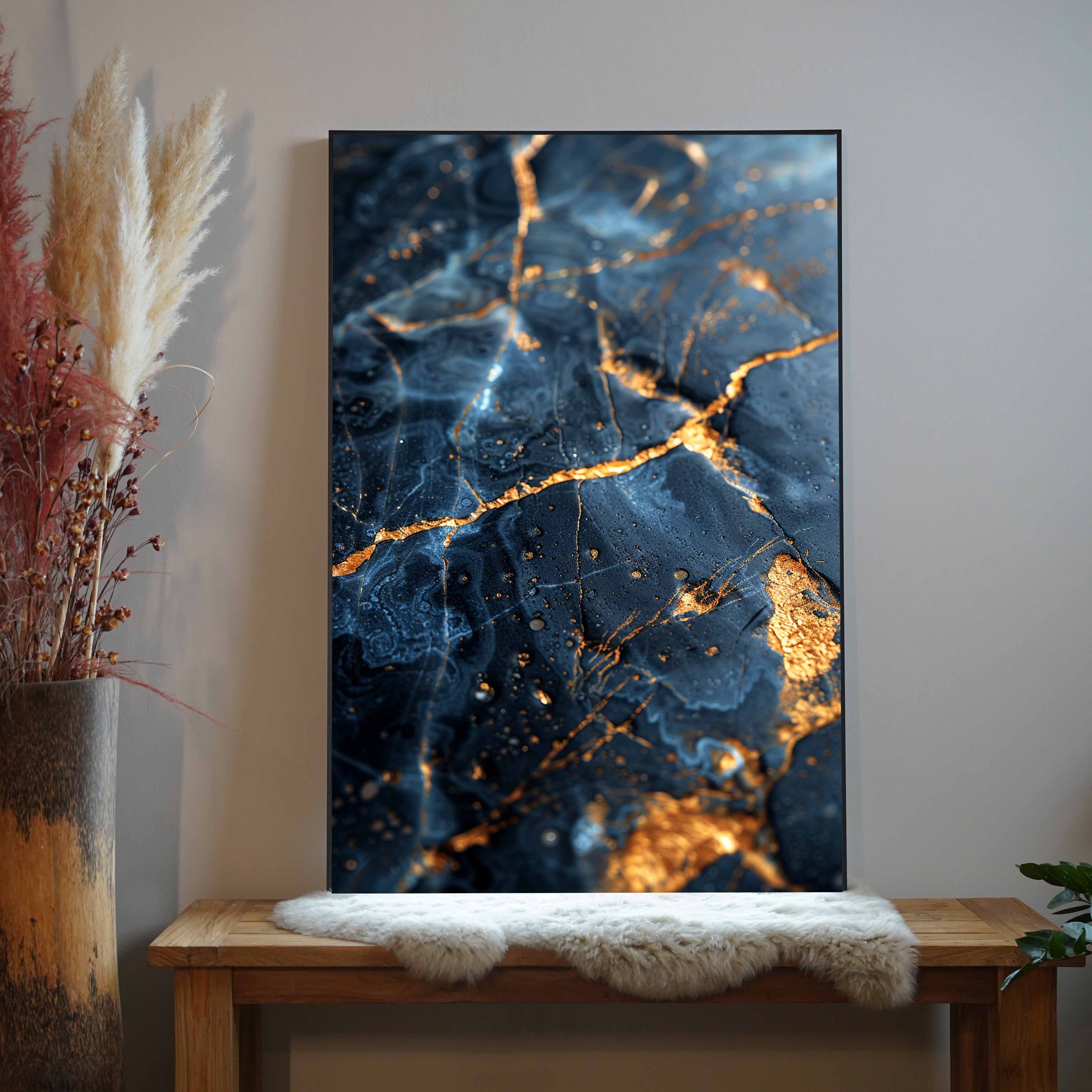 Goldene Adern 5 | LED Bild