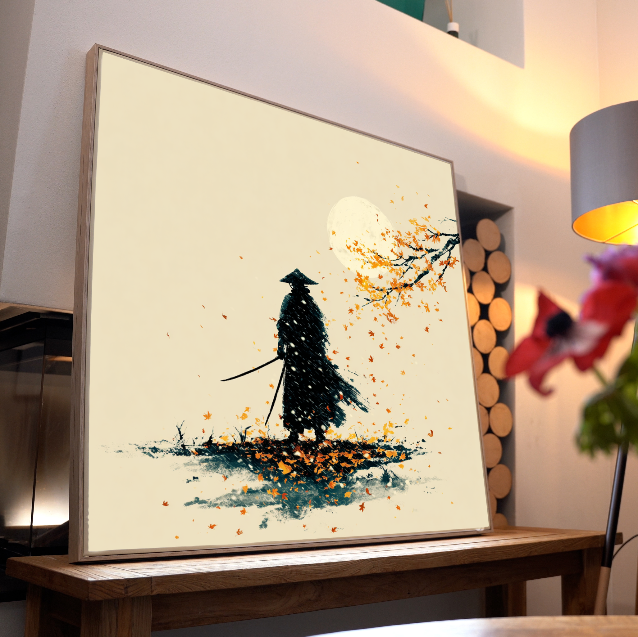 Samurai Silhouette 1 | LED Bild