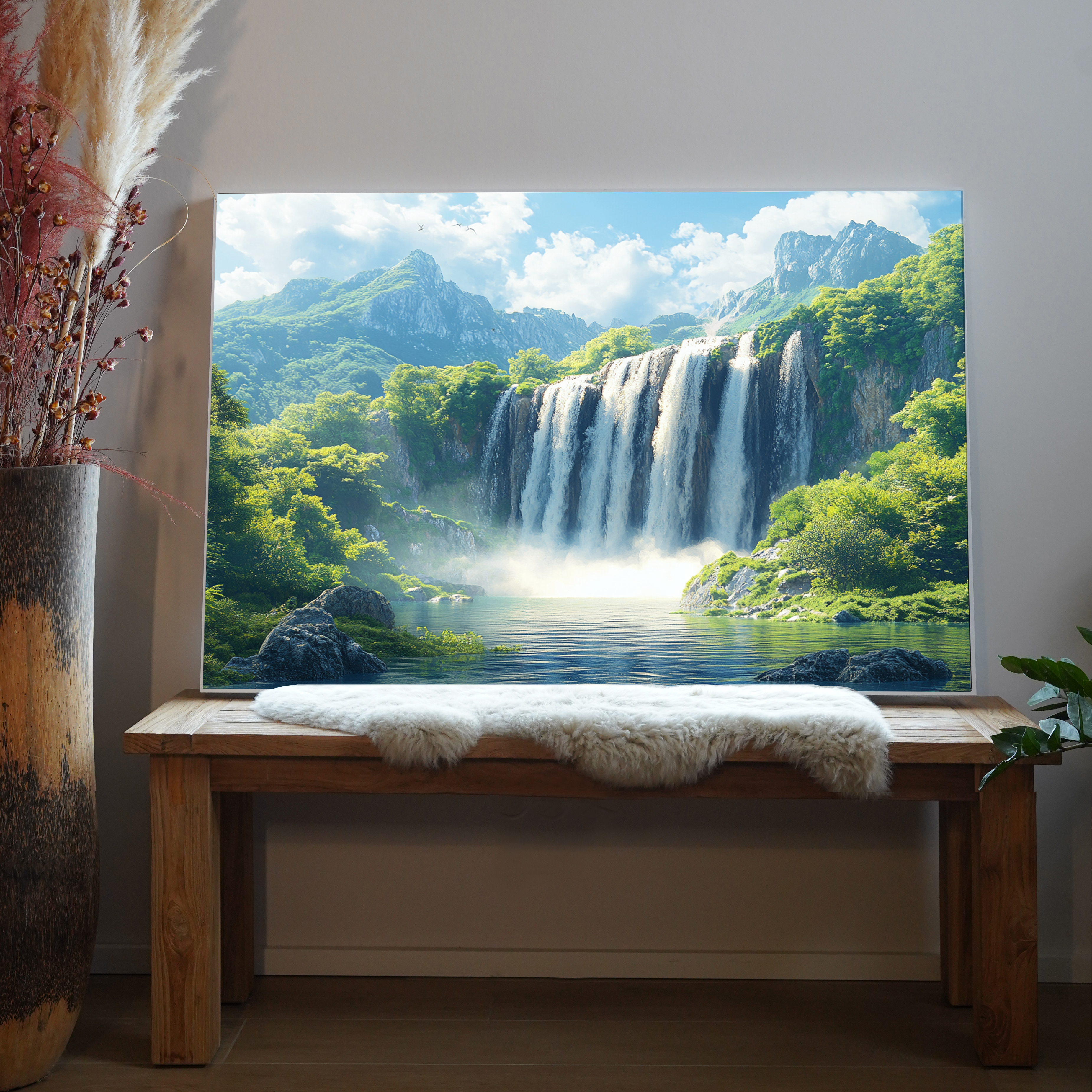 Wasserfall Idyllisch 2 | LED Bild