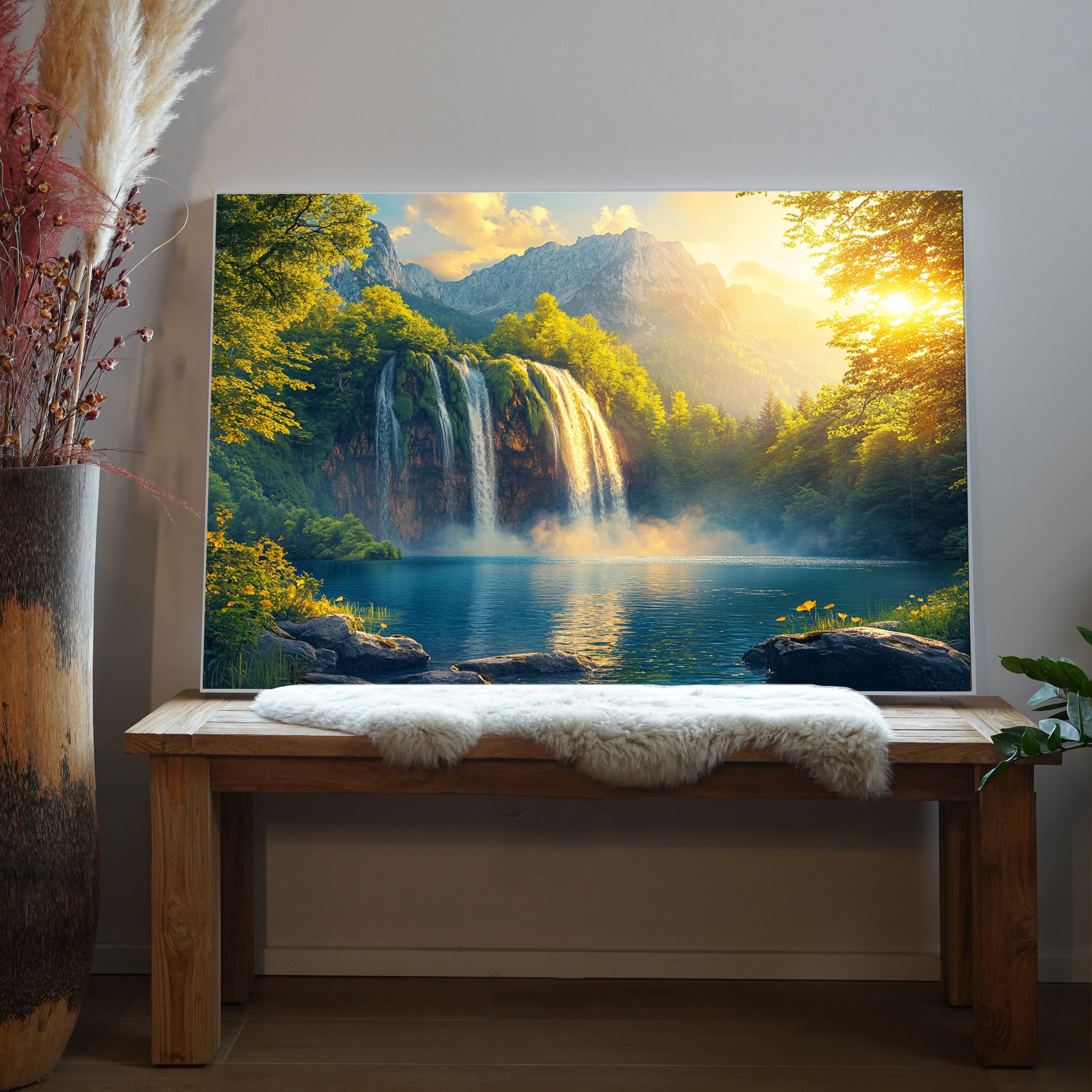 Wasserfall Idyllisch 3 | LED Bild
