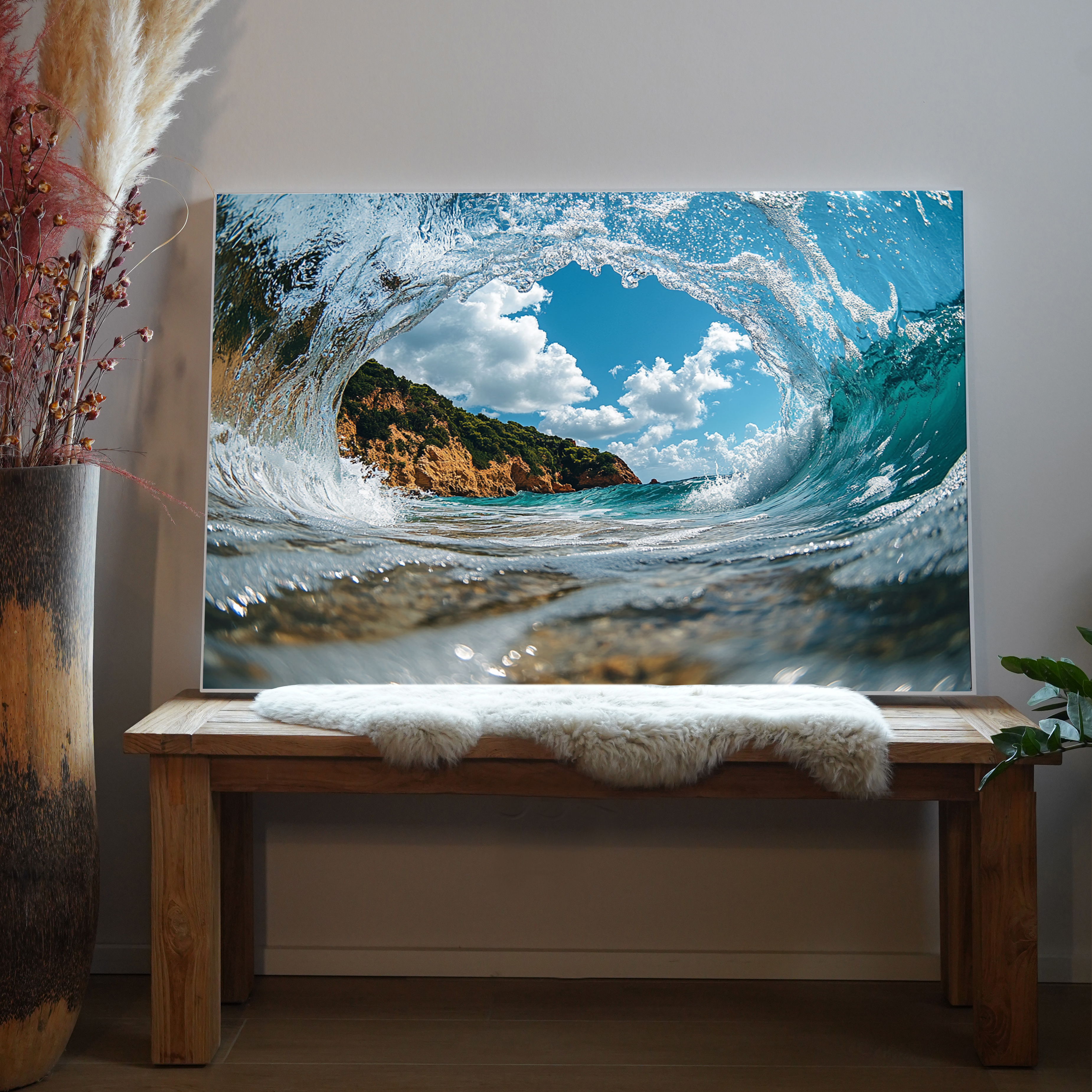 Wellenbruch  Strand 1 | LED Bild