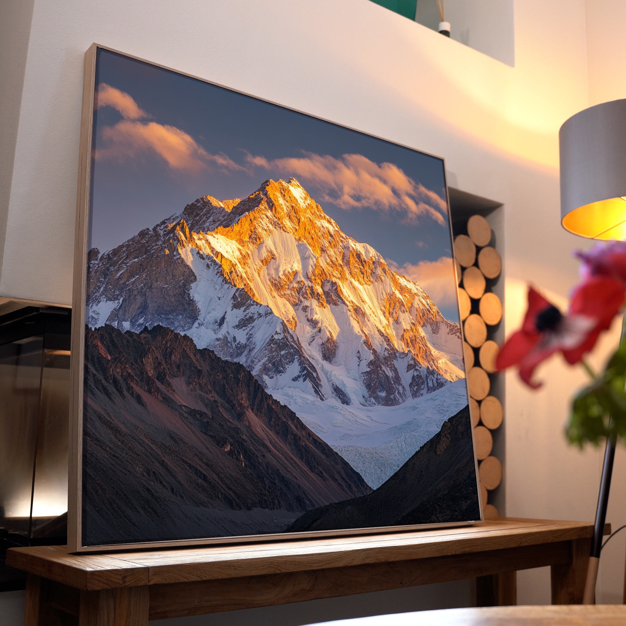 Bergspitze Sonnenstrahlen 1 | LED Bild