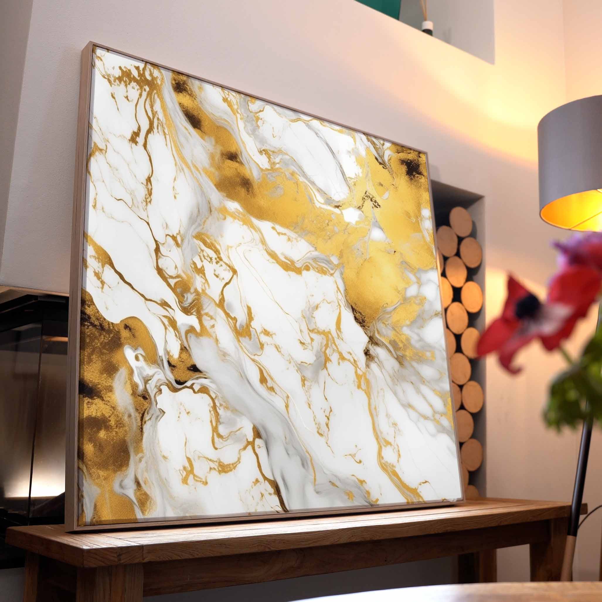 Marmor mit Gold 3 | LED Bild