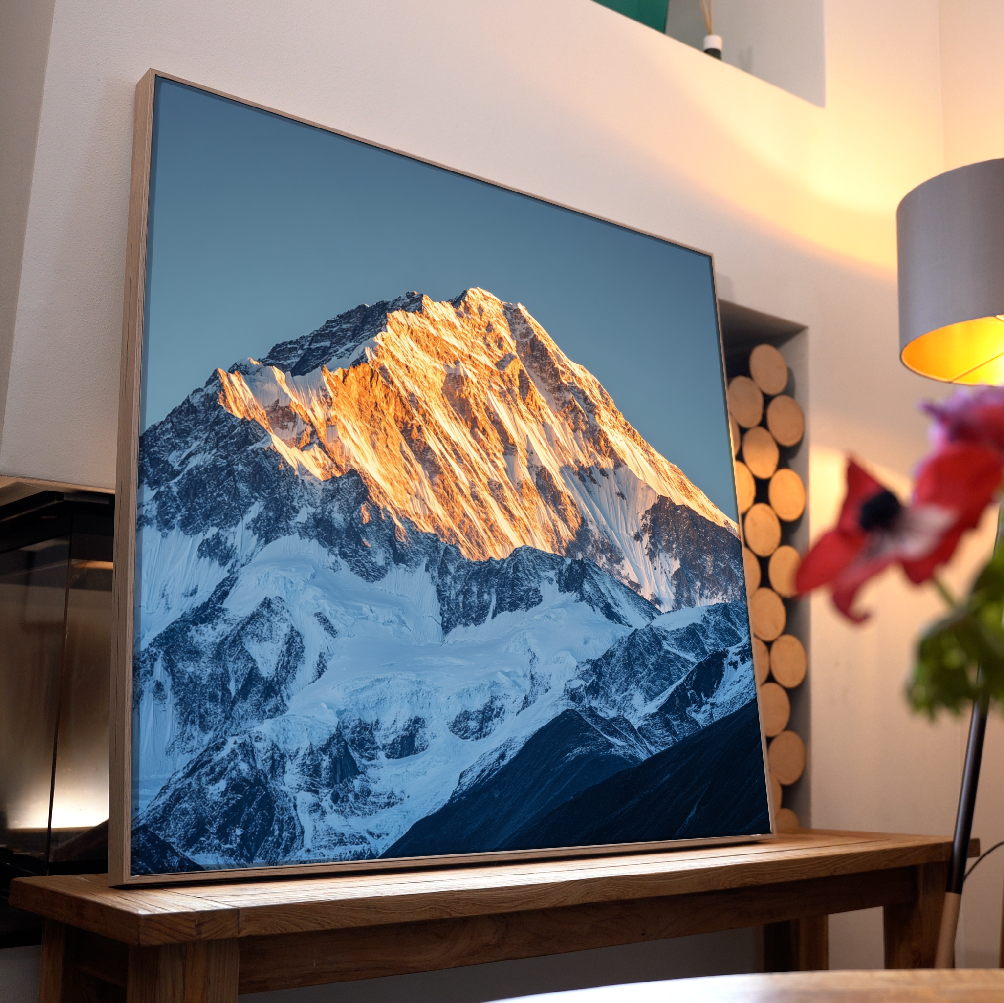 Bergspitze Sonnenstrahlen 2 | LED Bild