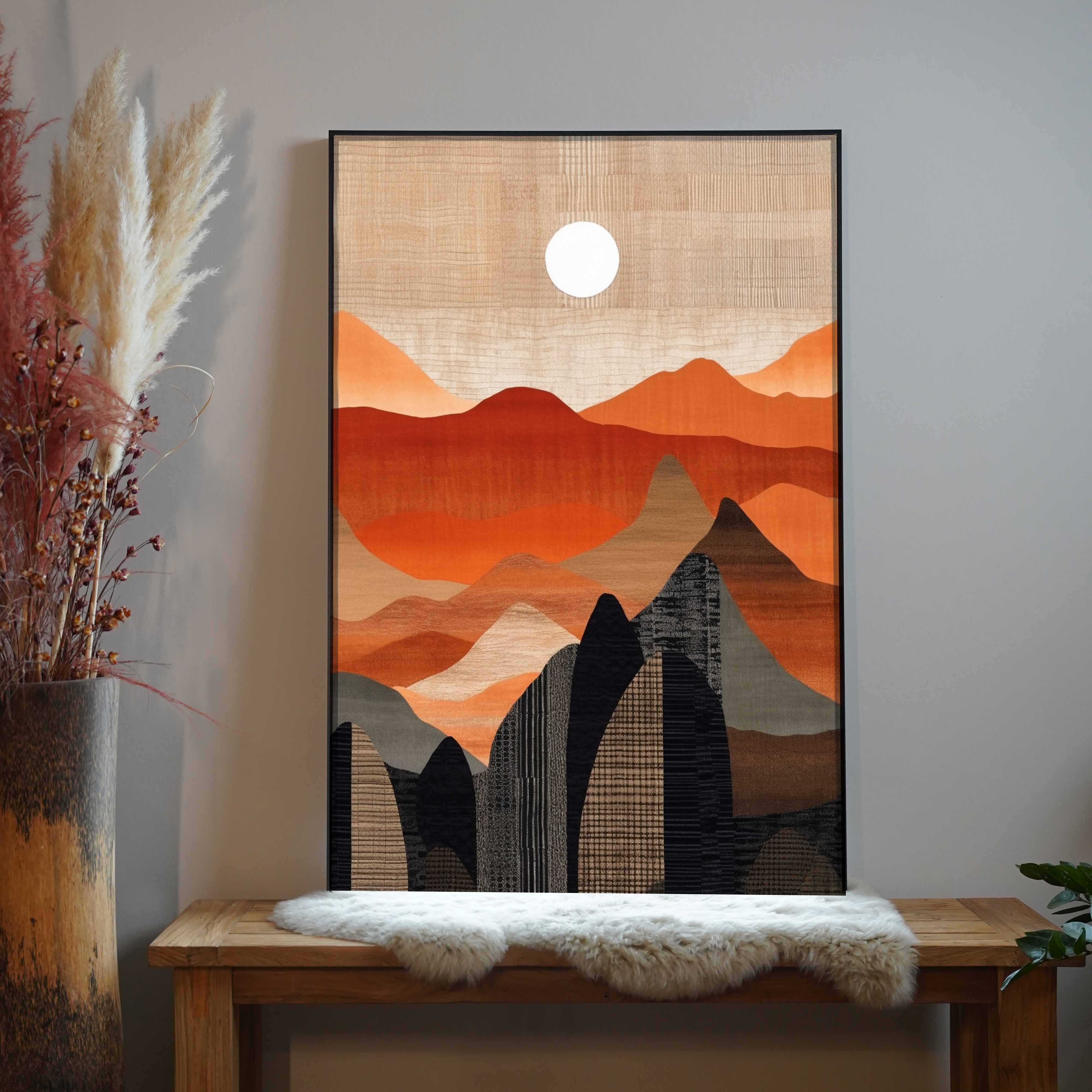 Abstrakter Sonnenaufgang 2 | LED Bild