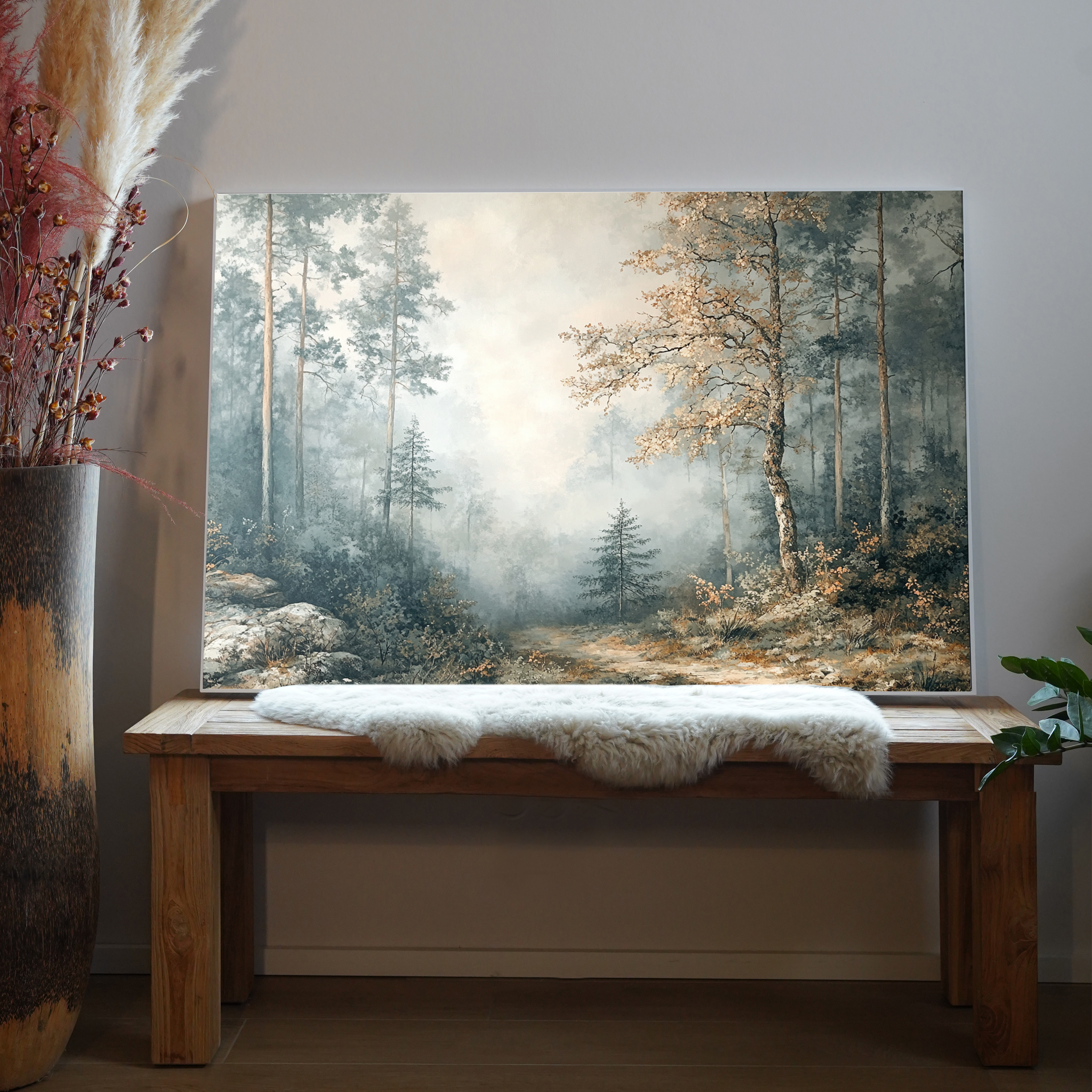 Nebelige Waldlichtung 2 | LED Bild