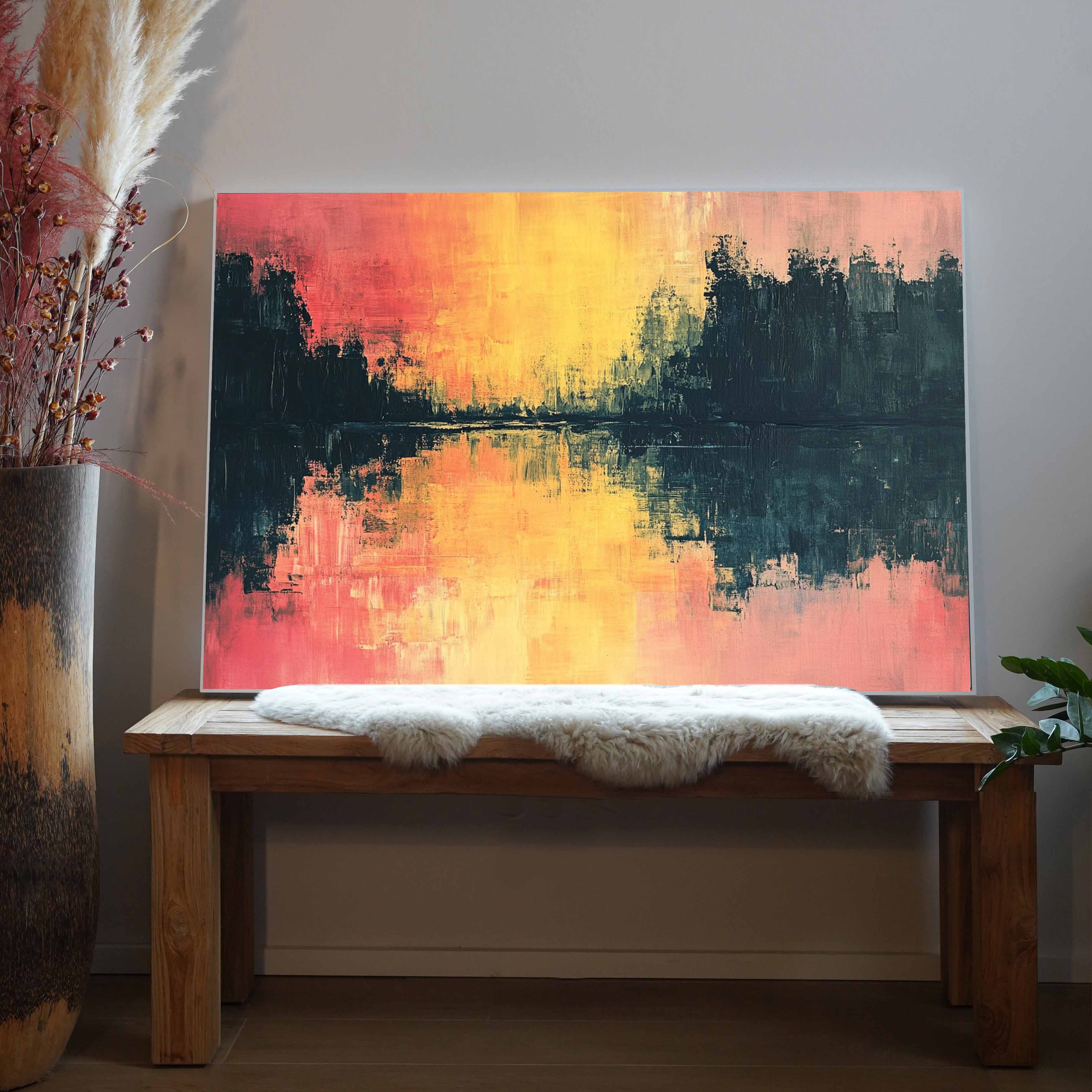 Pinselstriche Bunt 2 | LED Bild