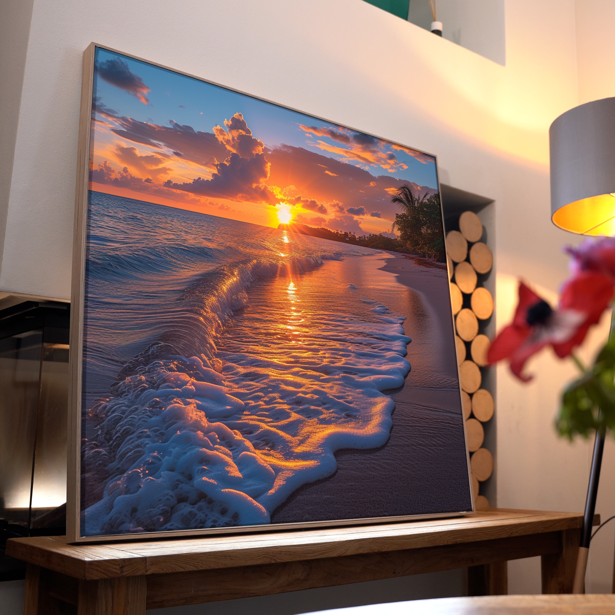 Sonnenuntergang Strand 2 | LED Bild