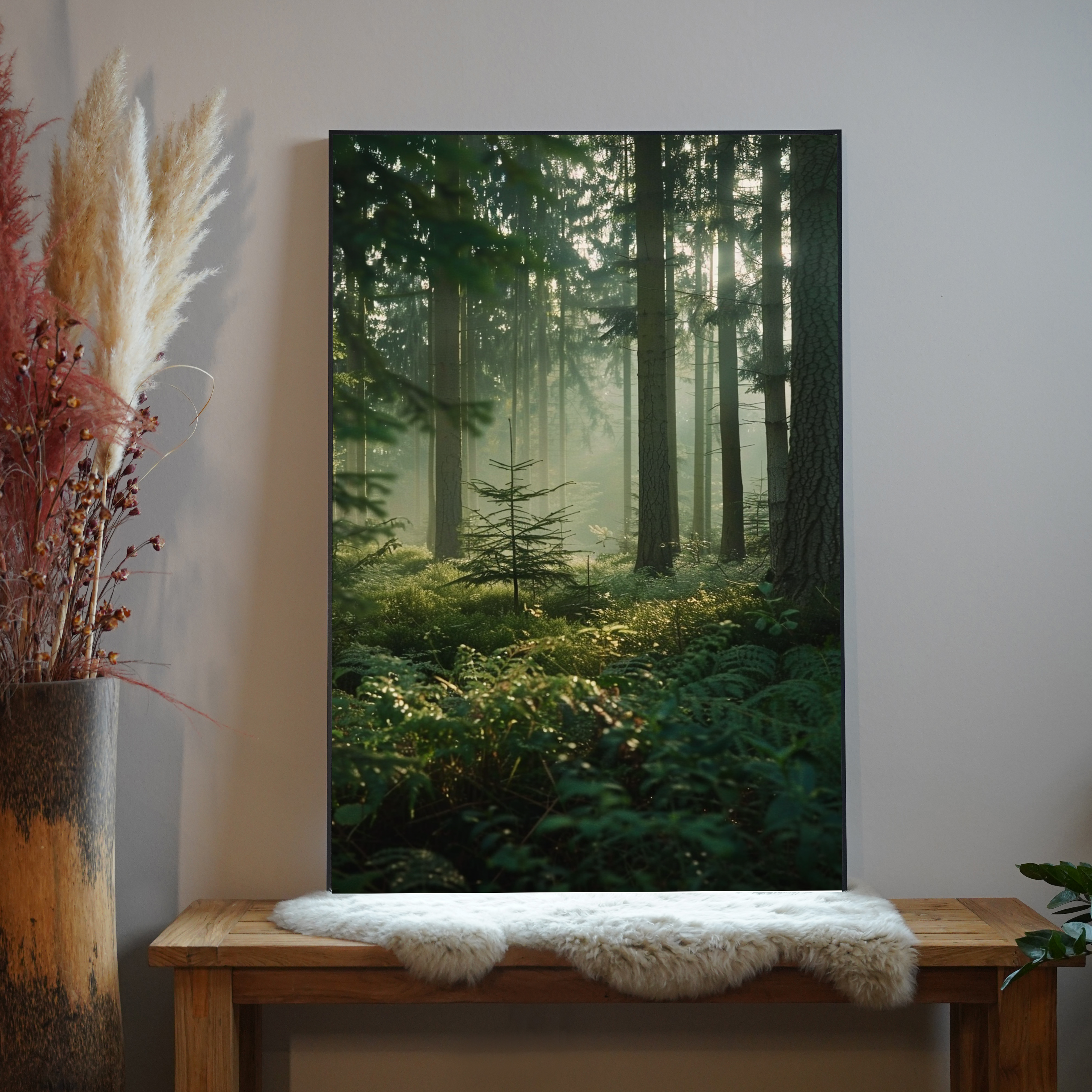 Wald mit Licheinstrahlung 1 | LED Bild