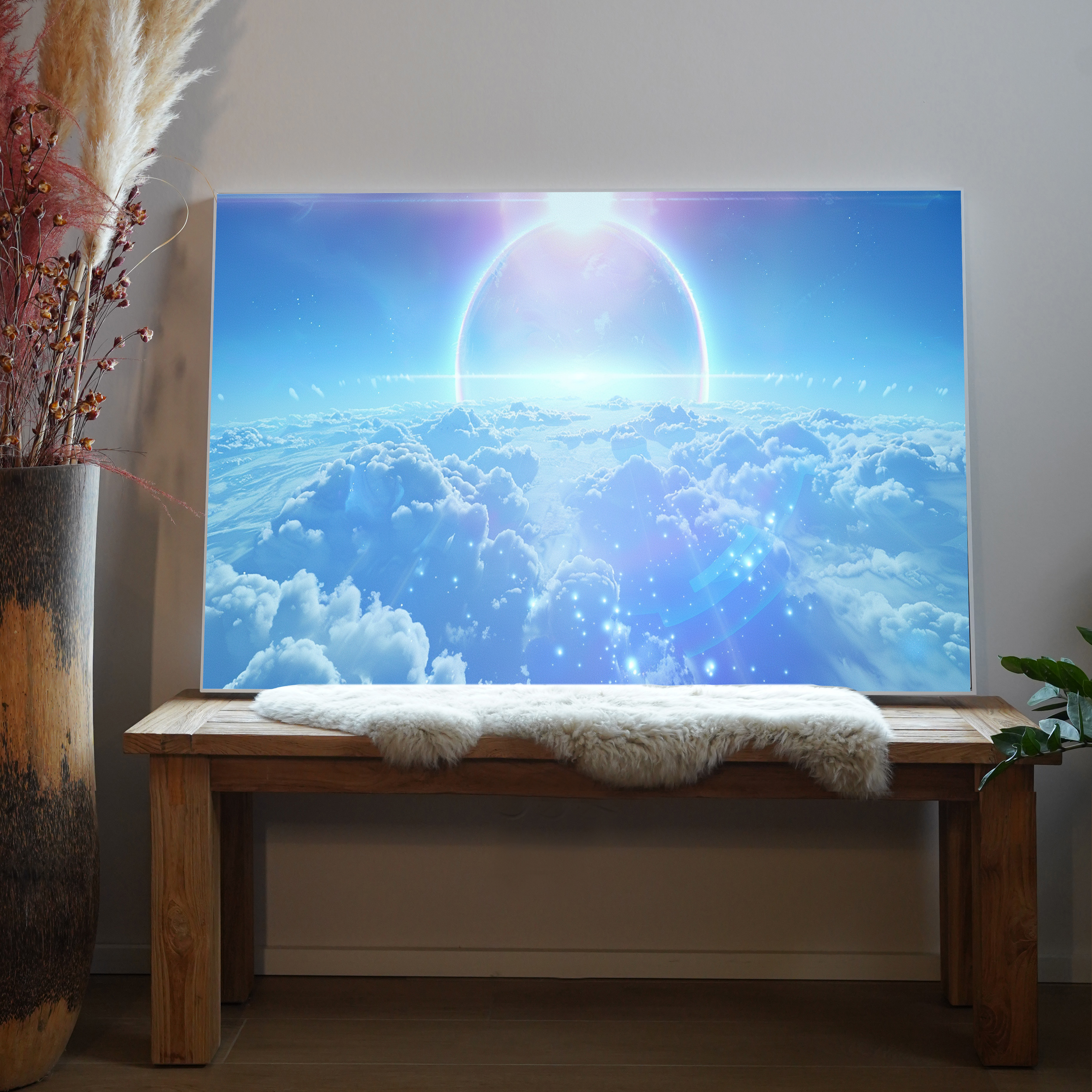 Sonnenstrahlen über Wolken 1 | LED Bild