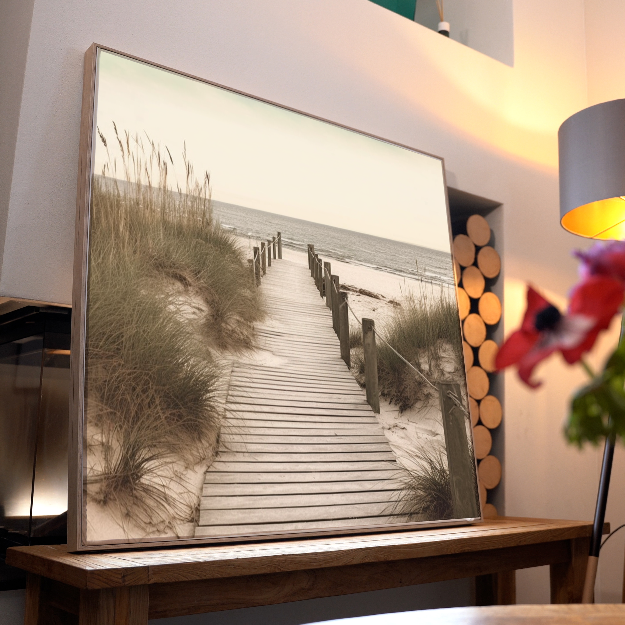 Dünen Steg zum Meer | LED Bild