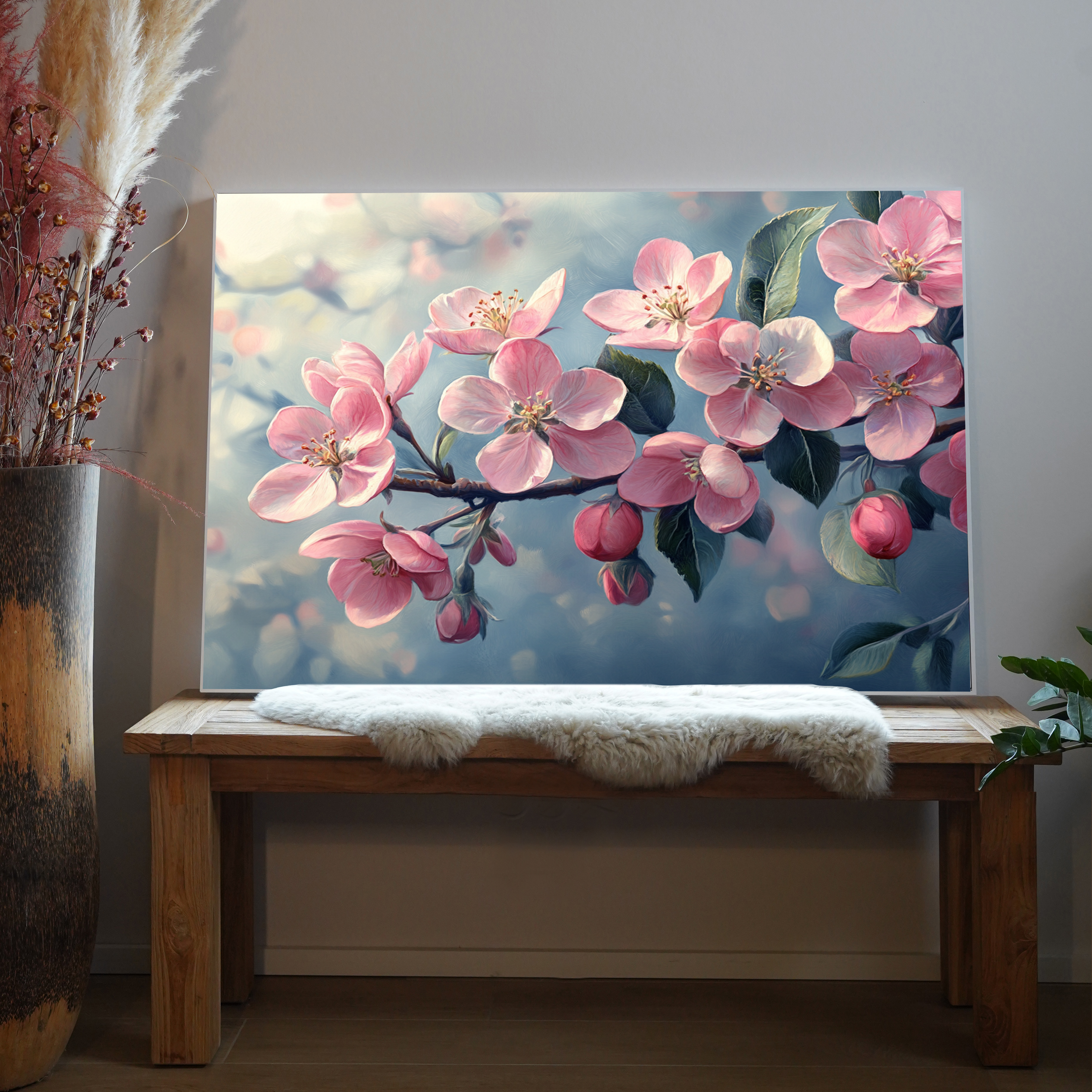 Apfelblüten Illustriert 1 | LED Bild